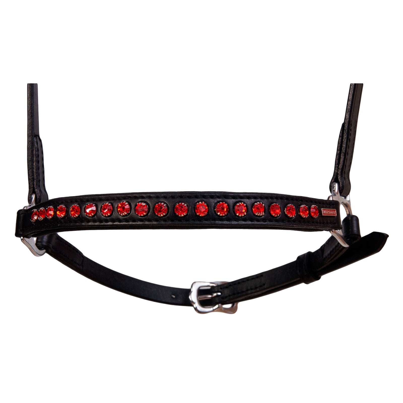 Karlslund Hannoveran noseband, 1 row crystals Bridles & Reins