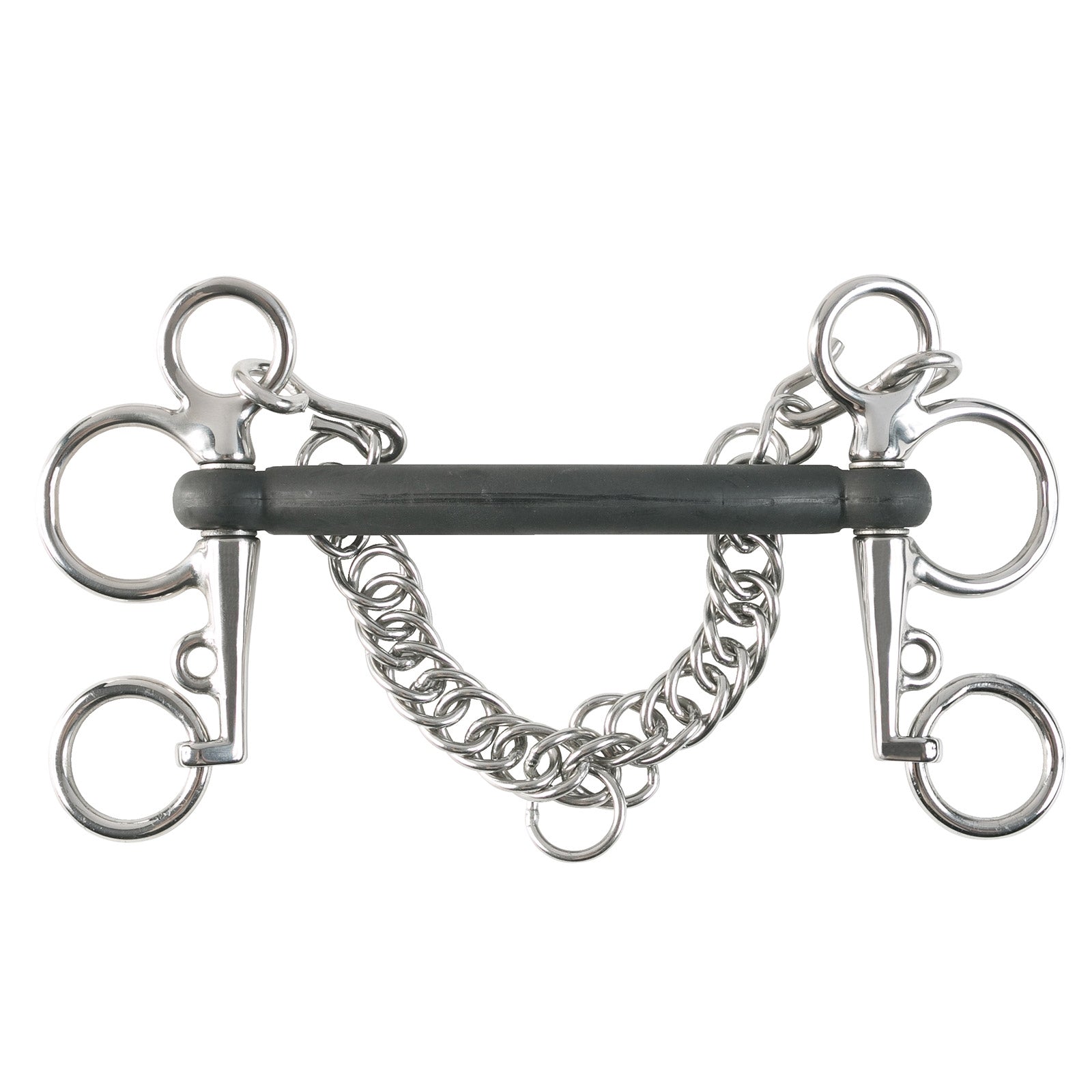 Horze Proste wędzidło gumowe Mullen typu pelham Wędzidła