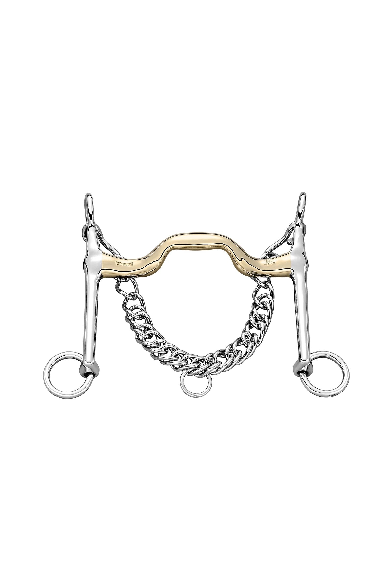 Sprenger KK Dressage Weymouth Bit, Mullen Mouth W. Port, 18mm, Sensogan Horse Bits