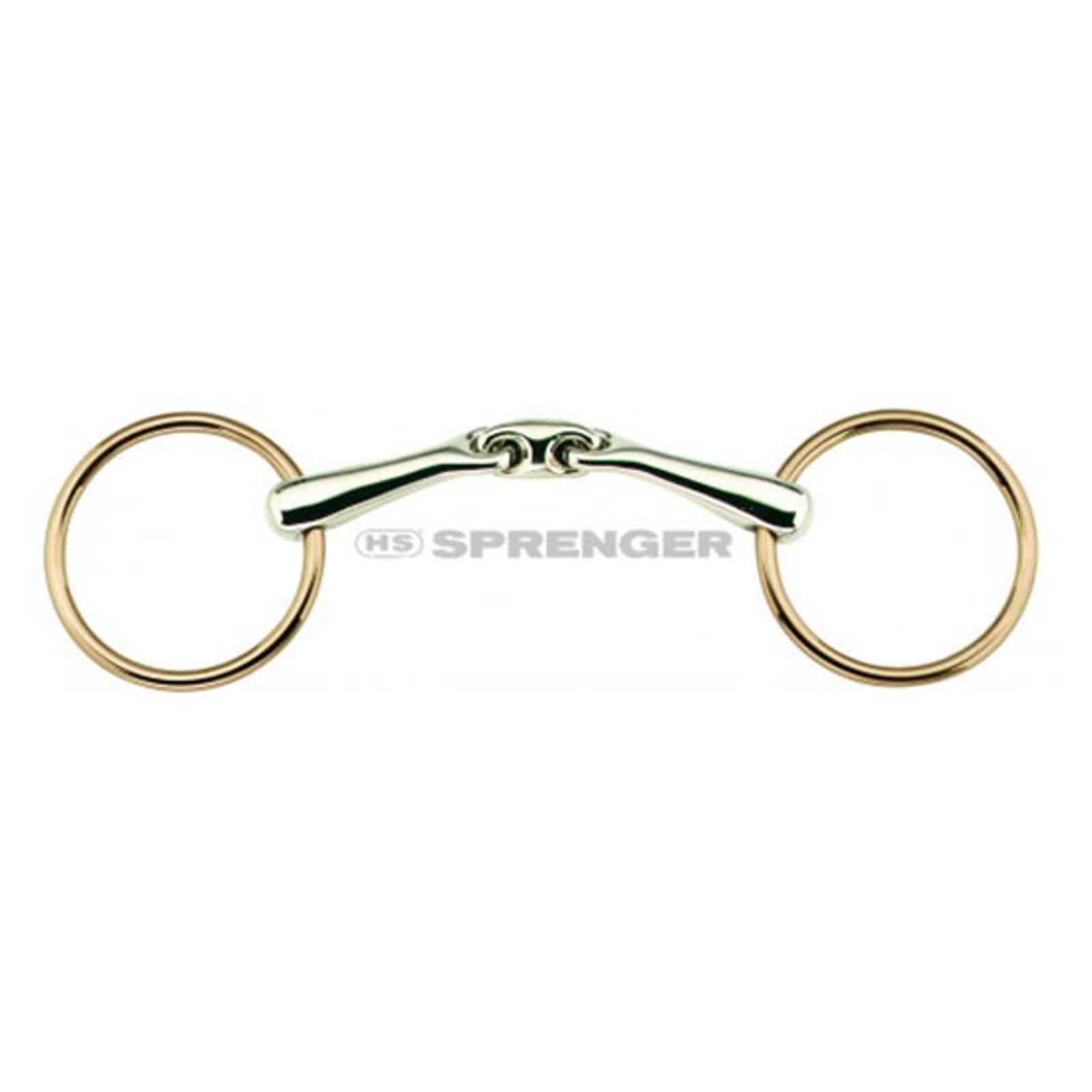 Sprenger KK ULTRA Sensogan/Aurigan Loose Ring Snaffle, Double Jt., 21 mm Wędzidła