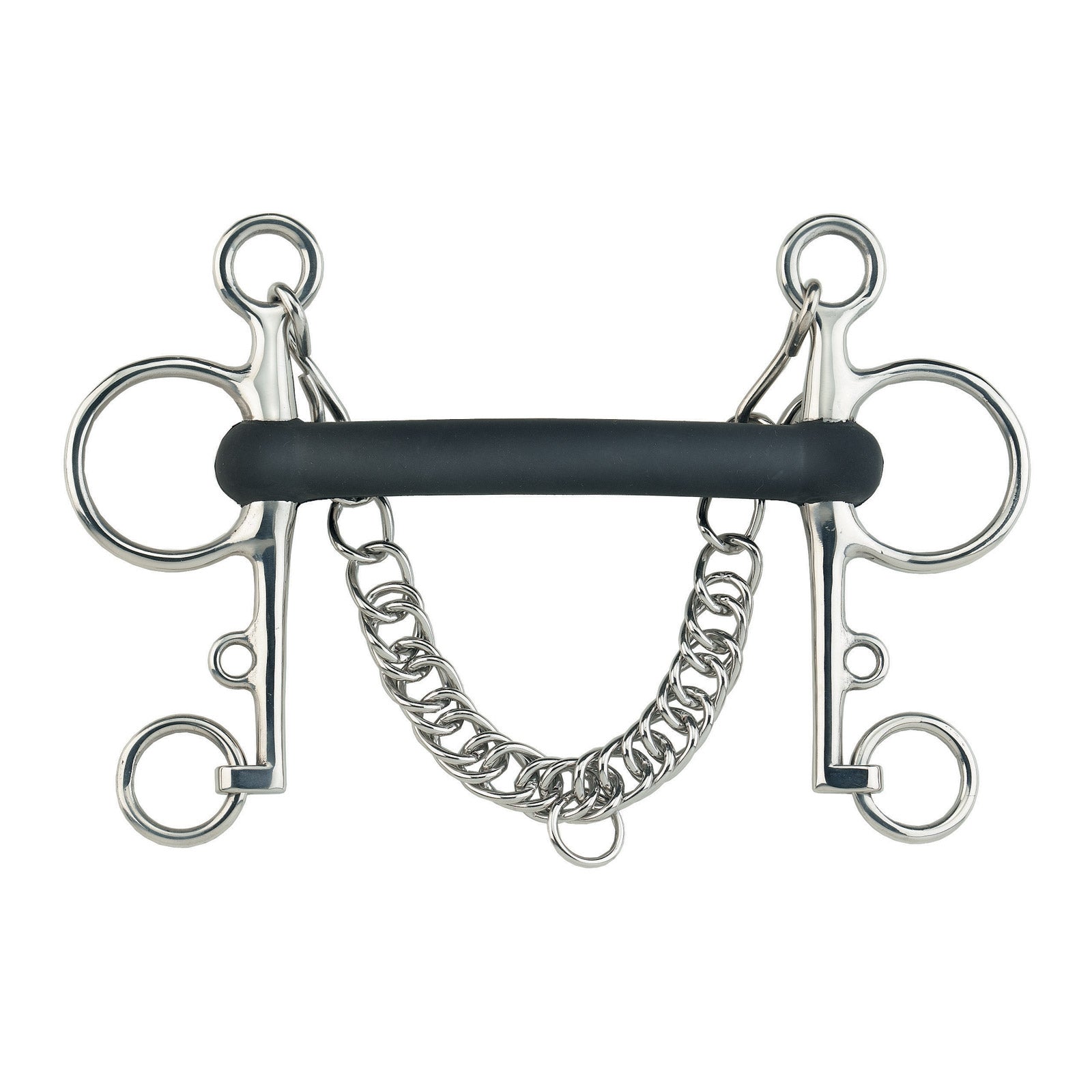 Sprenger Rubber Pelham flexible, stainless steel Horse Bits