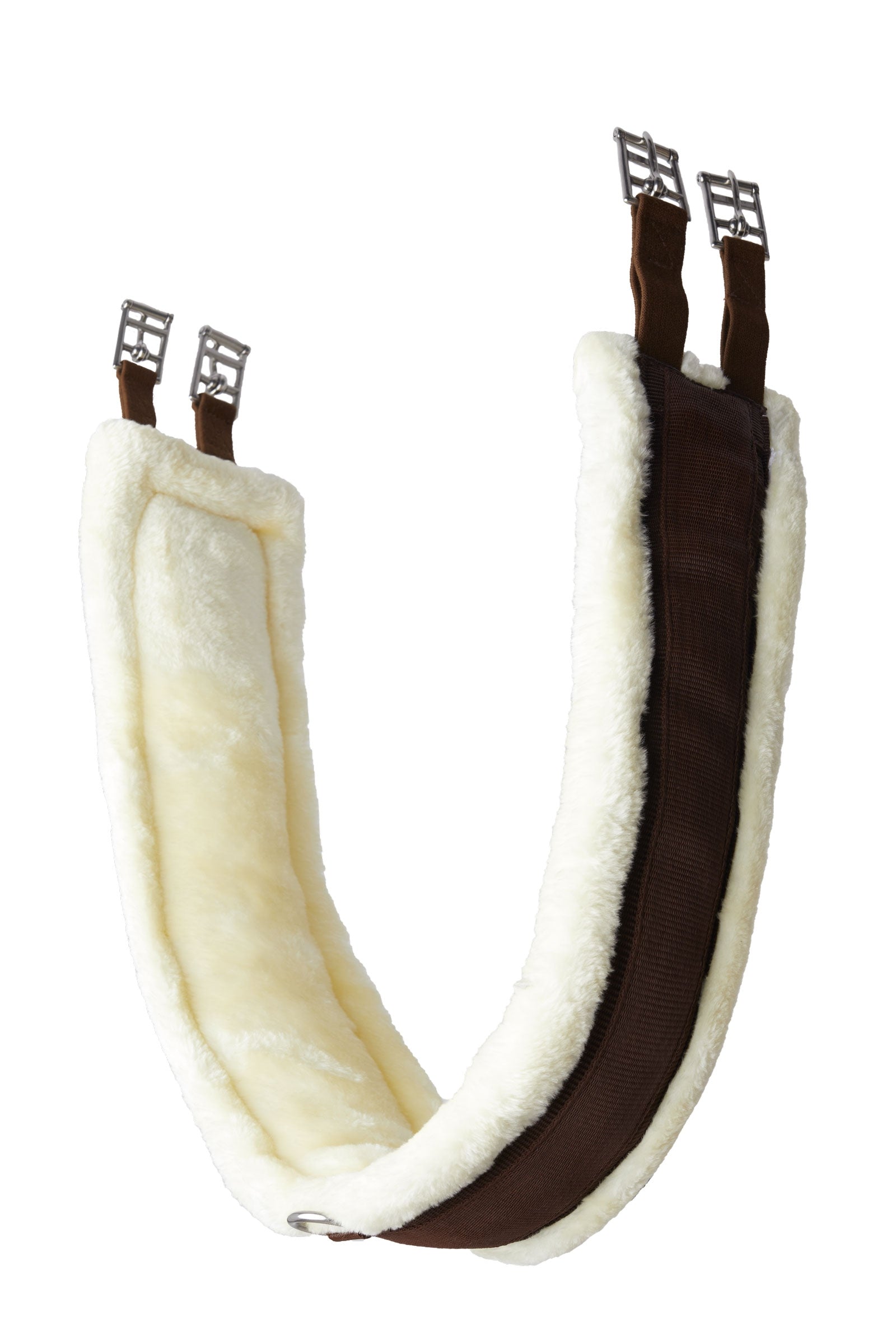 Horze Kyiv Neoprene Long Girth with Fixed Faux Fur Saddles, Girths & Stirrups