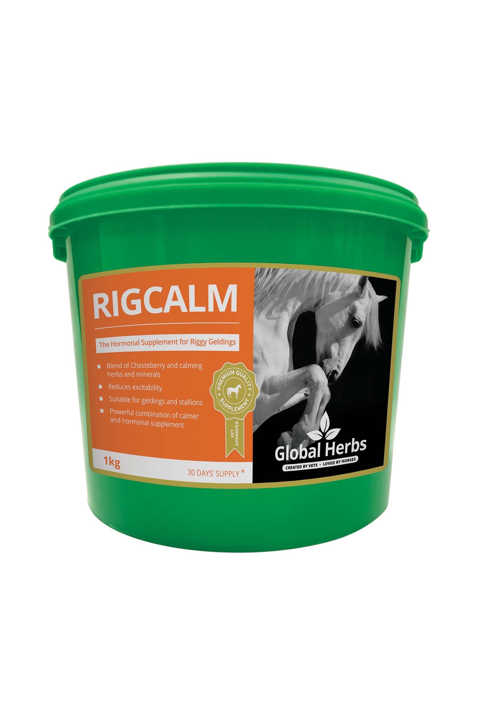 Global Herbs RigCalm 1kg Horse Feed & Nutrition