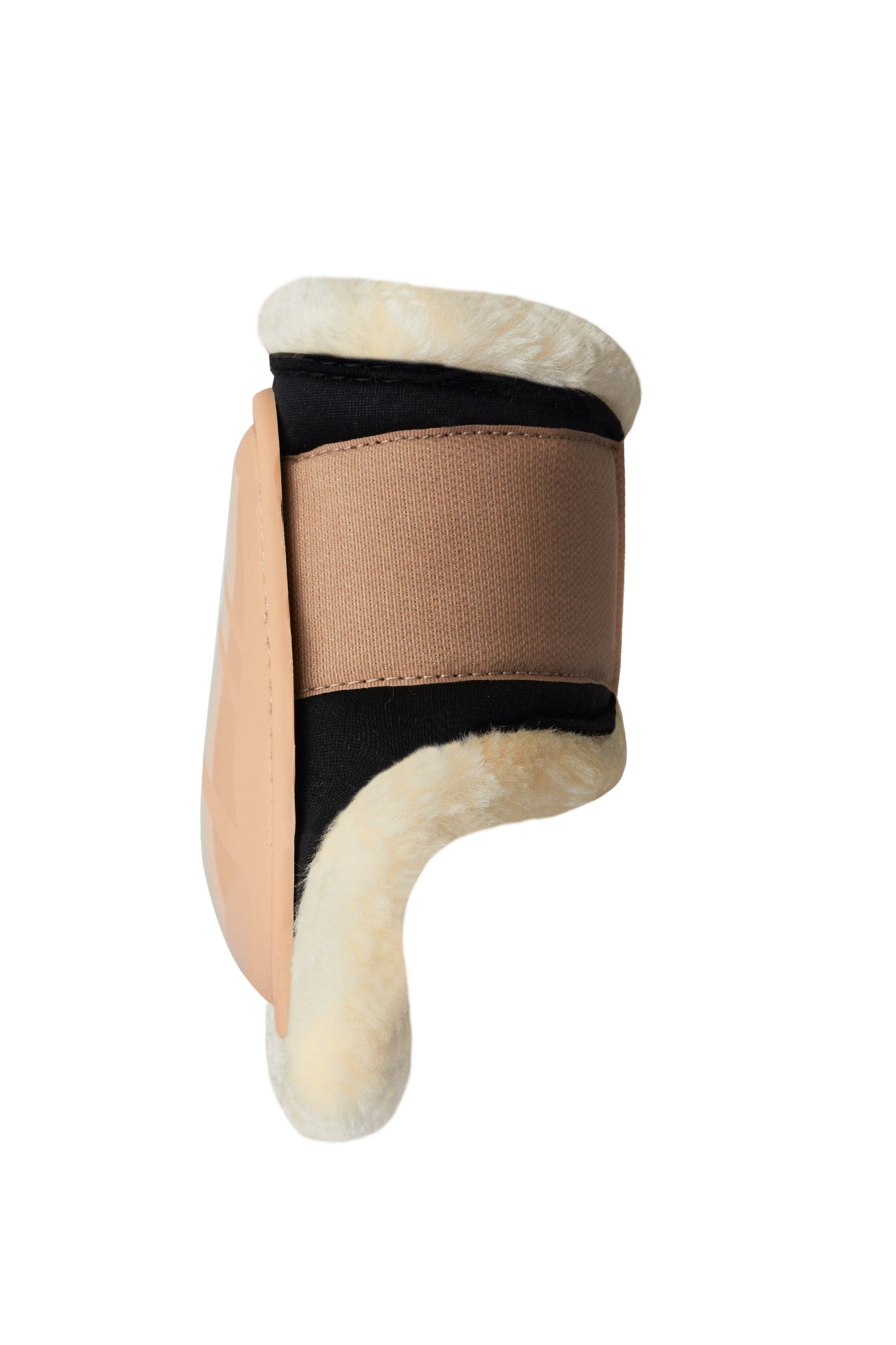 Horze Caliber Fetlock Boots with Faux Fur Lining Leg Protection & Hoof Protection for Horses