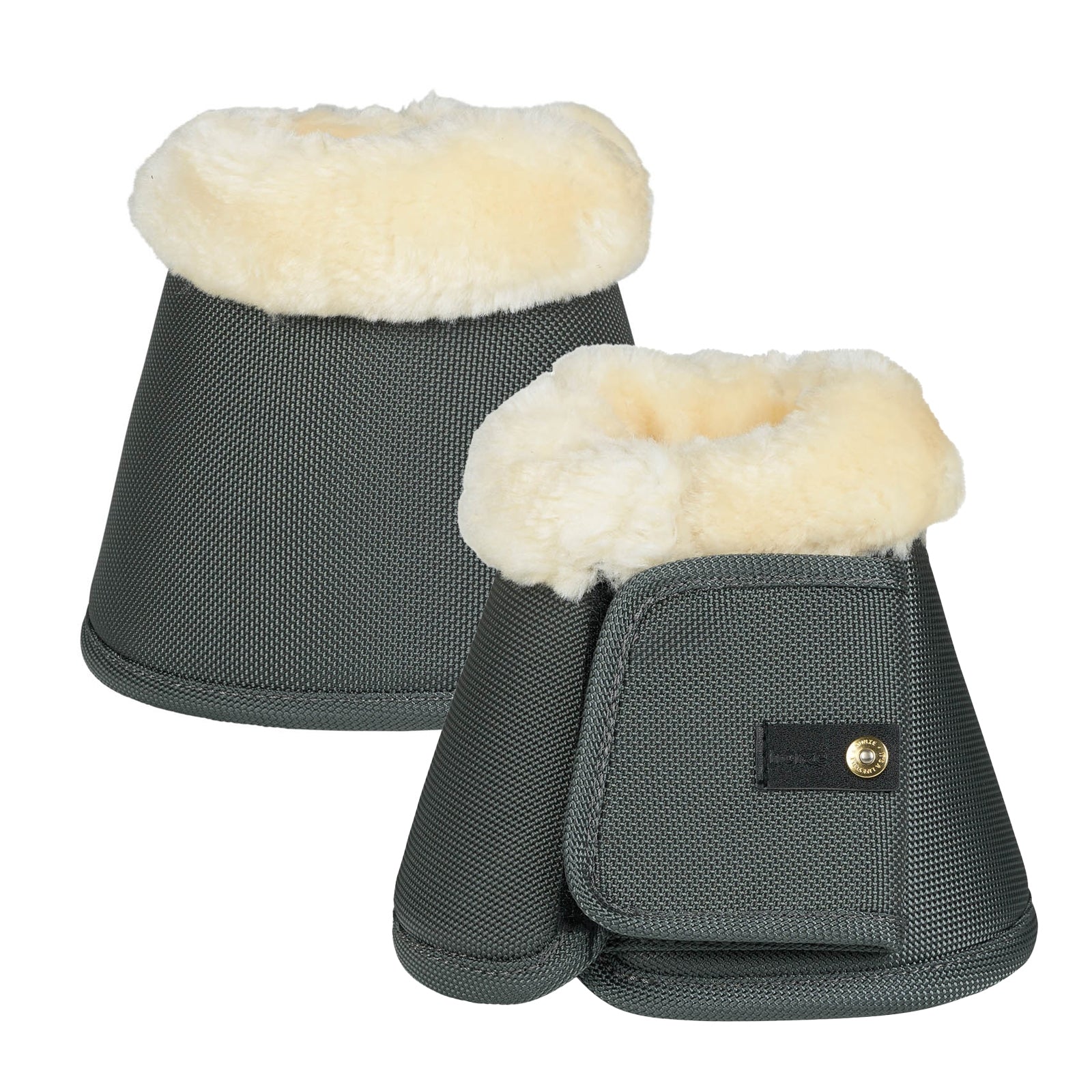 Horze Lincoln Bellboots with Fur Leg Protection & Hoof Protection for Horses