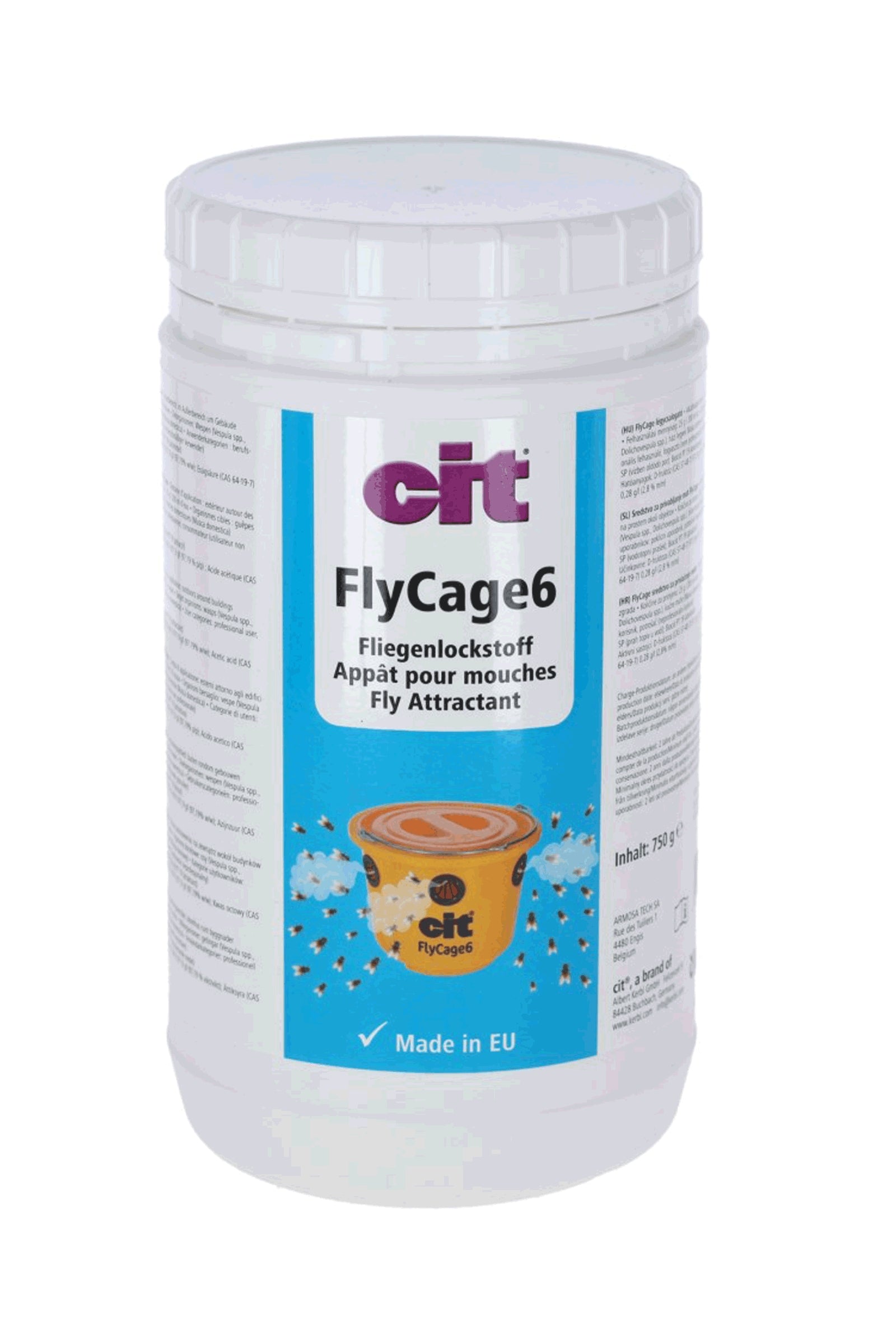 Kerbl Cit atraktant na muchy FlyCage 6, 750 g Ochrona koni przed owadami
