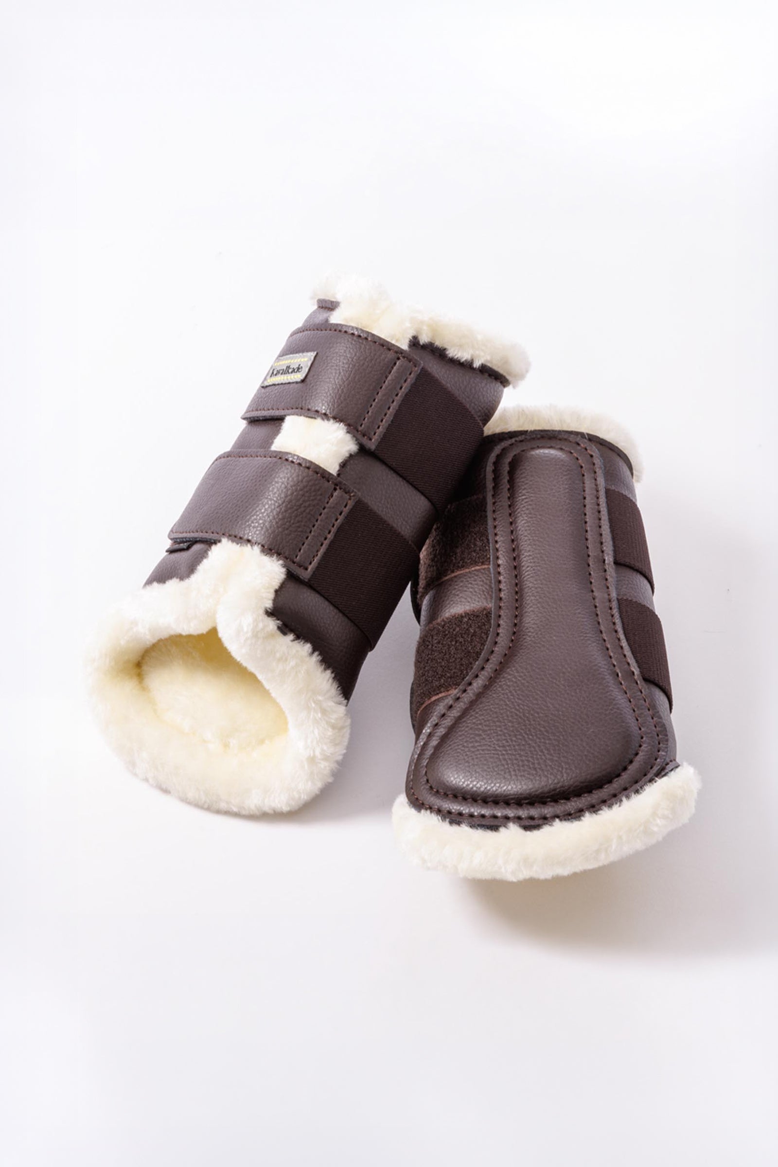 Kavalkade Anatomic ochraniacze ze skóry syntetycznej z futerkiem Leg Protection & Hoof Protection for Horses