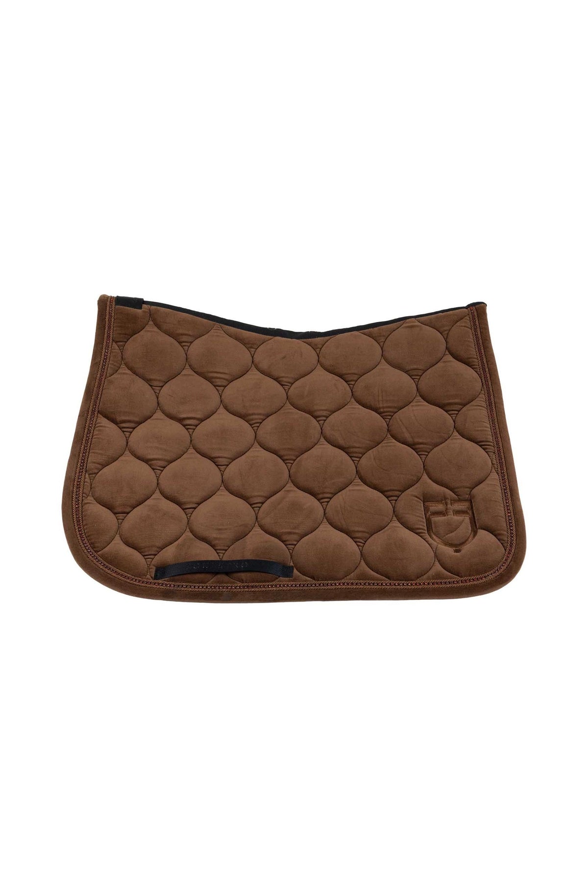 Equestro Velvet Jumping Saddle Pad With Rhinestones Saddle Pads