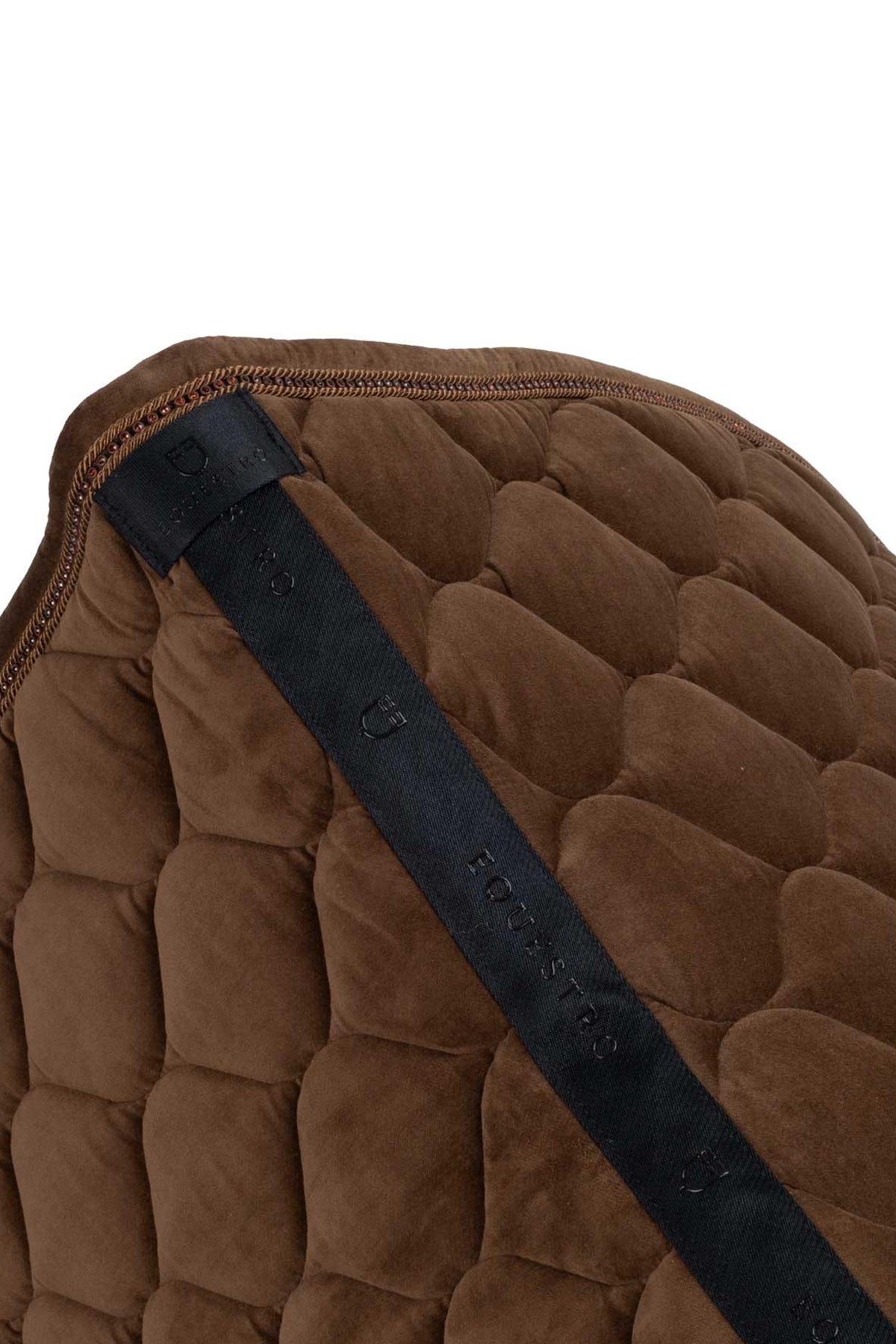 Equestro Velvet Jumping Saddle Pad With Rhinestones Saddle Pads