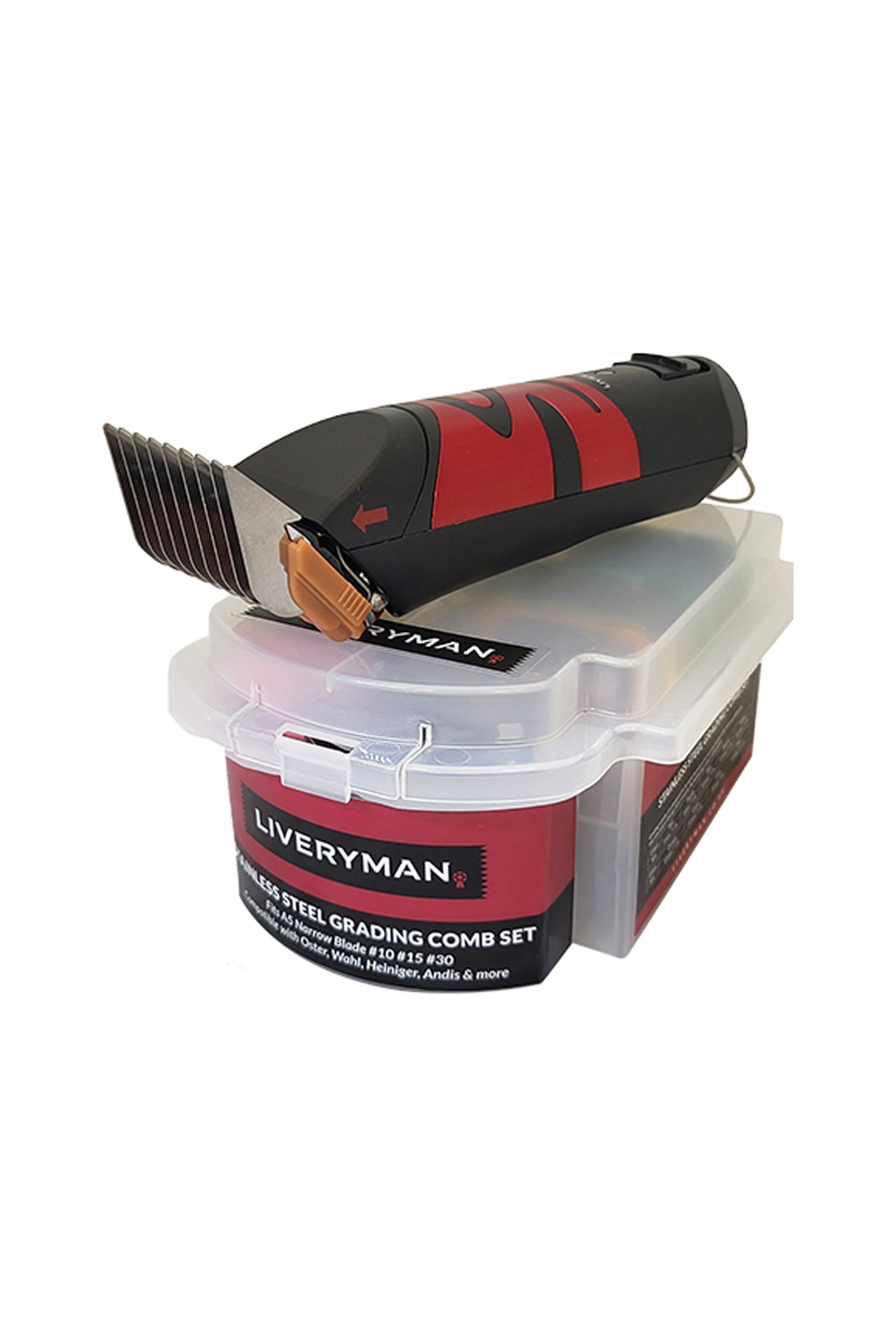 Liveryman Grading Combs Set Horse Clipping & Trimming Tools