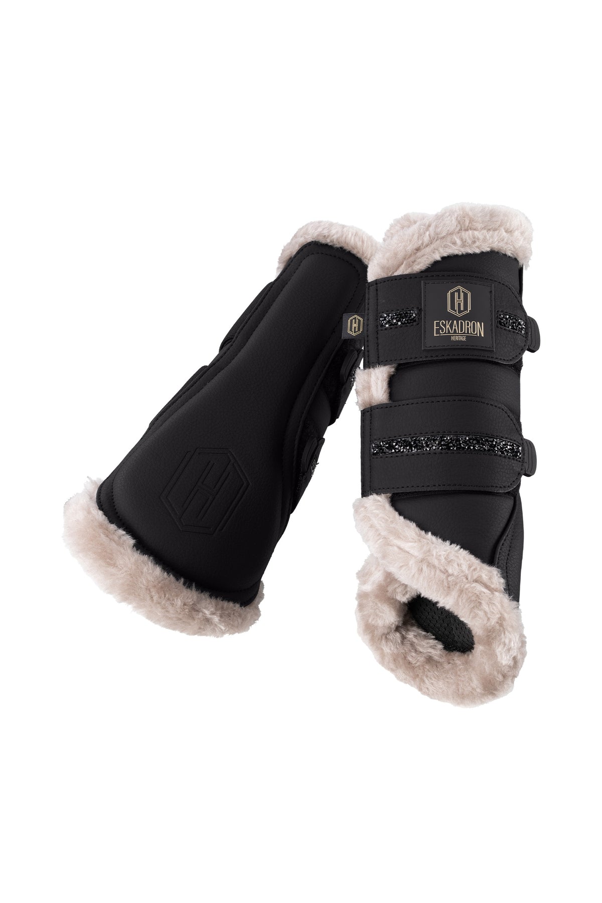 Eskadron Heritage 26/27 Jewel Faux Fur & Faux Leather Tendon Boots (Pair) Leg & Hoof Protection