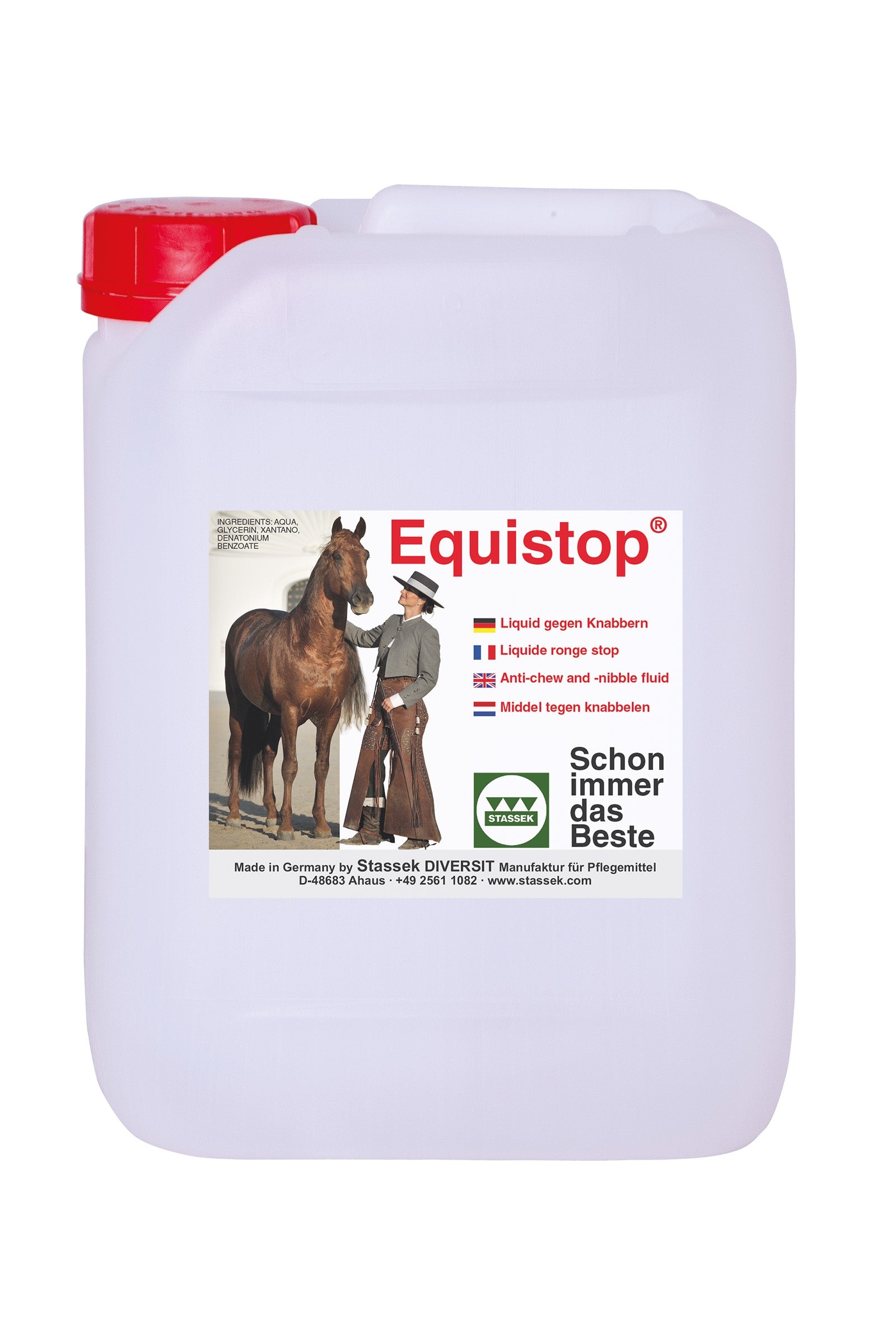 Stassek Equistop Anti-Nibble Fluid, 5 litrów Wyposażenie stajni