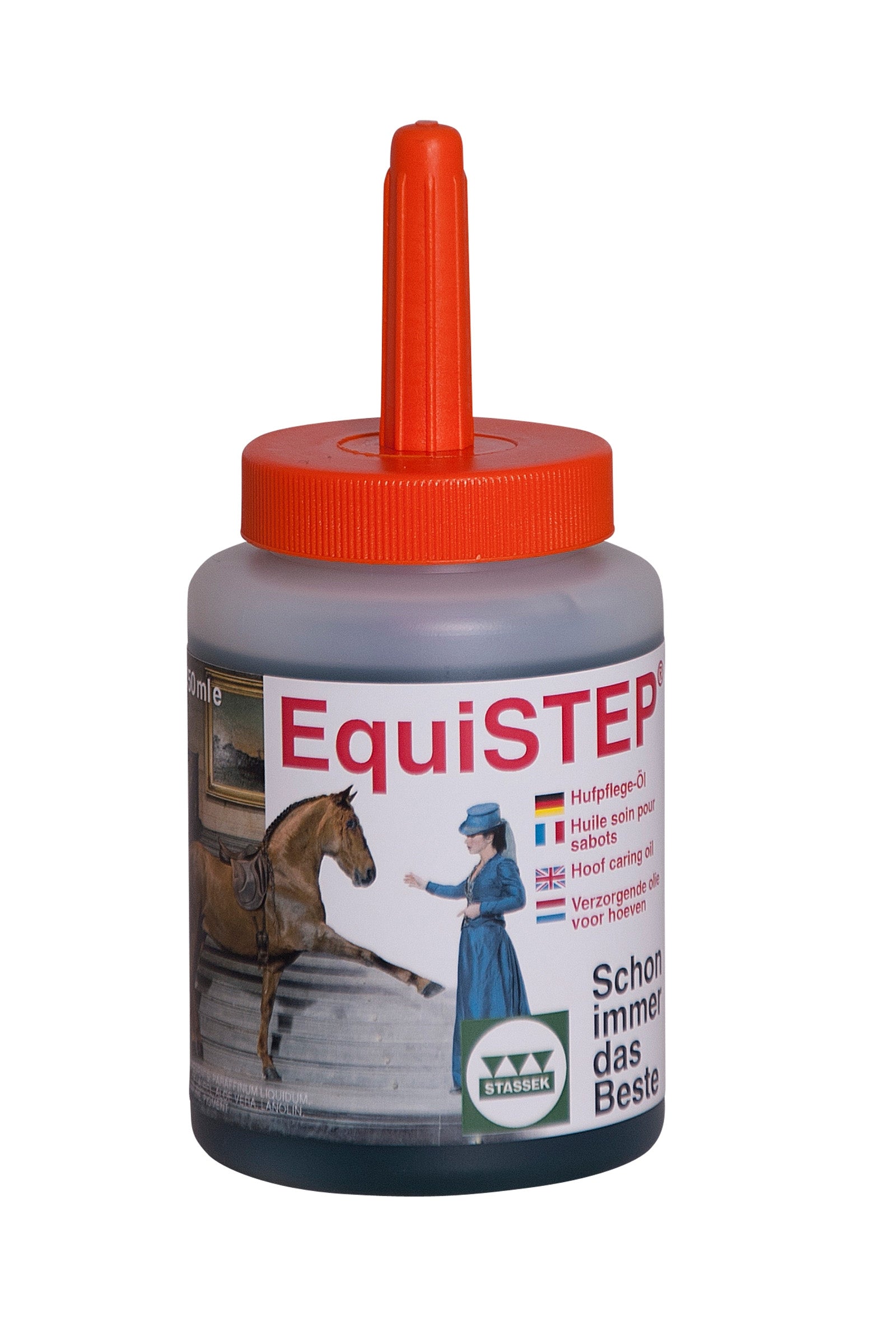 Stassek Equistep Butelka do olejowania kopyt, 450 ml Zdrowie