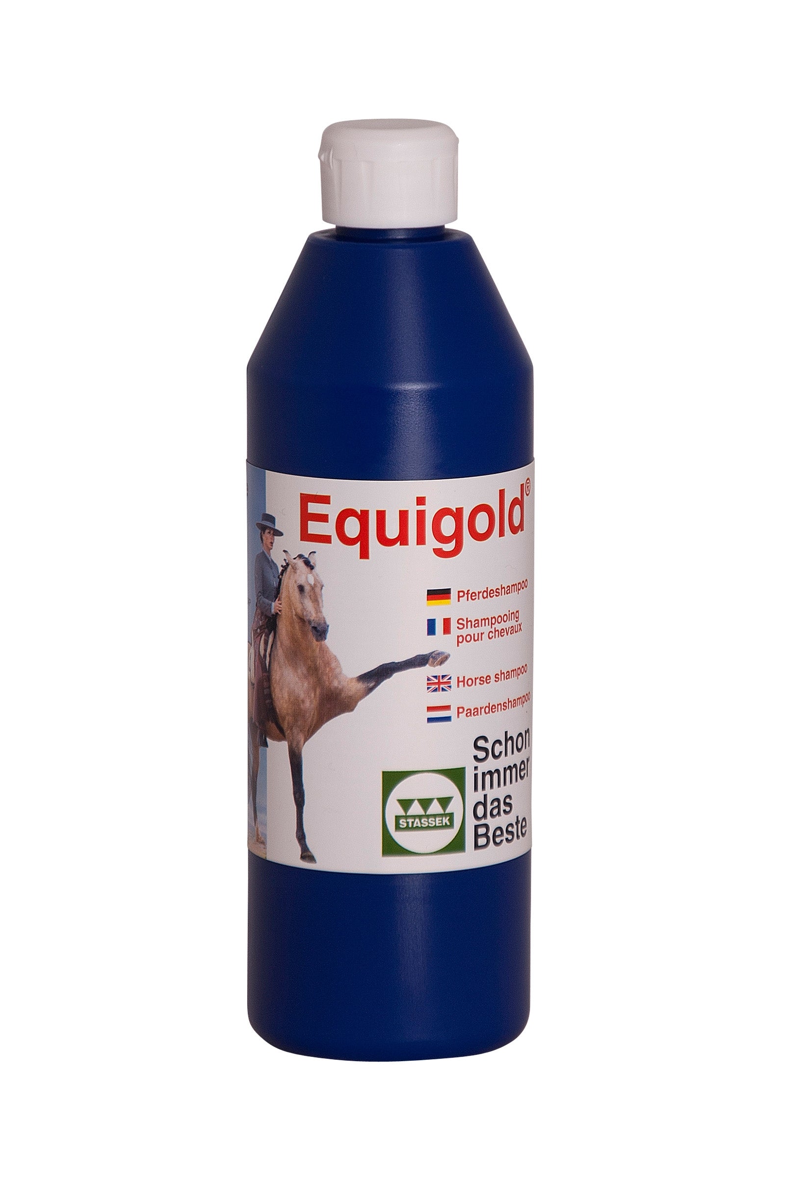 Stassek Szampon dla koni Equigold, 500 ml Zdrowie