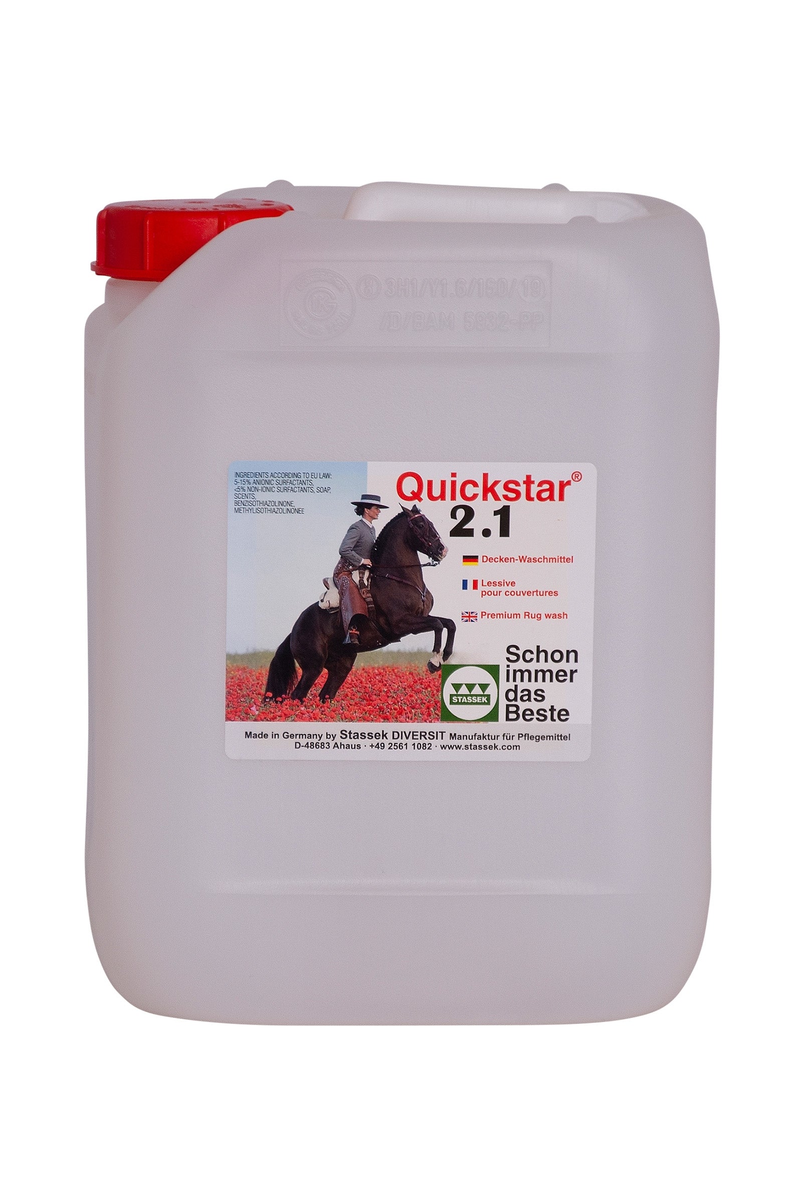 Stassek Quickstar 2.1 Premium Detergent do dywaników i czapraków, 2 litry Zdrowie