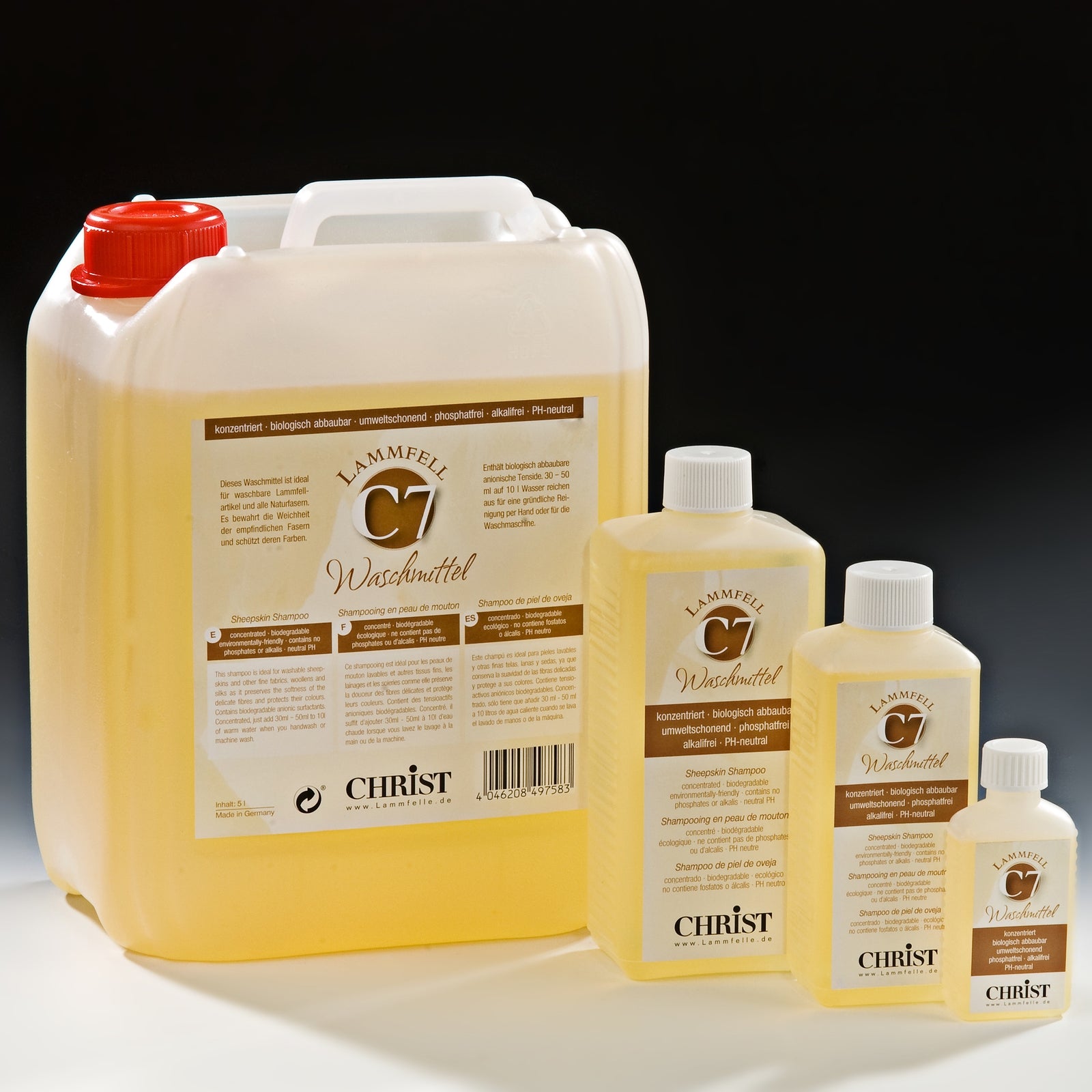Christ C7 cleaning detergent for sheep skin, 5l Horse Health Care