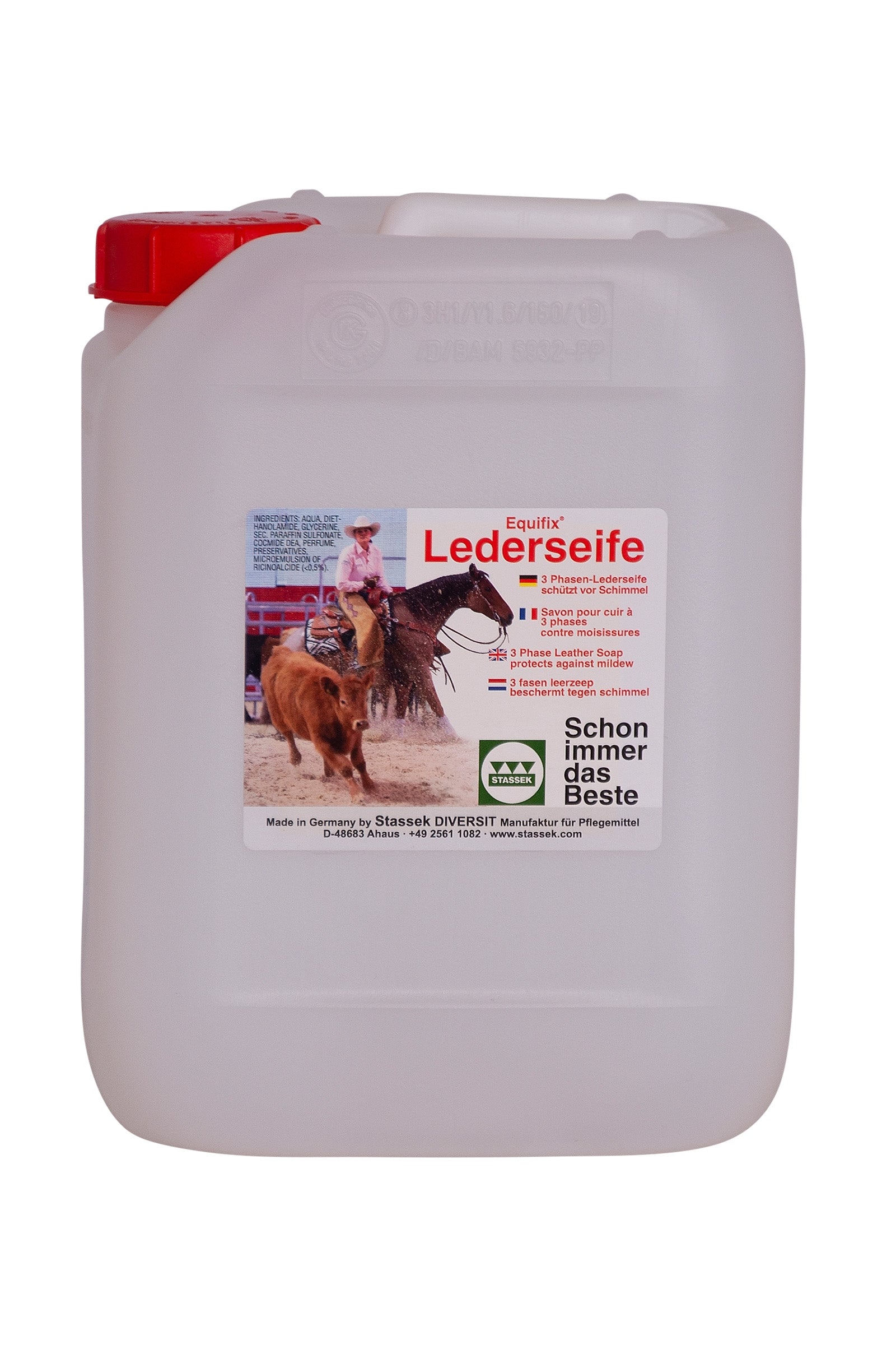 Stassek Equifix 3-phase Leather Soap, 5 liters Horse Health Care