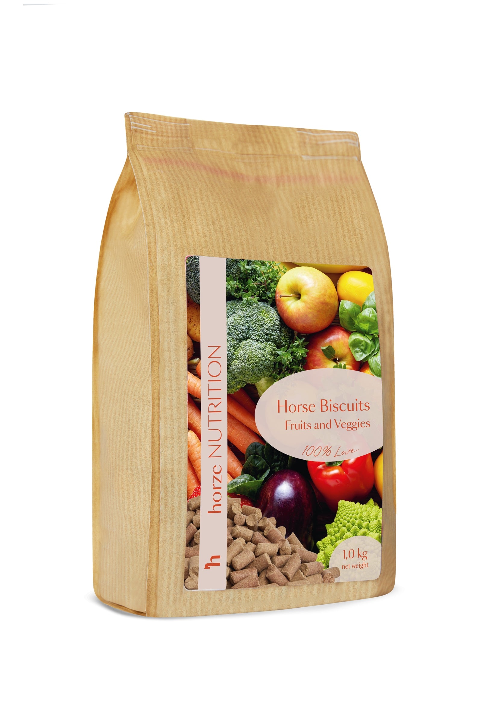 Horze Biscuits Fruits & Veggies, Przysmaki dla koni 1 kg Horse Feed & Nutrition
