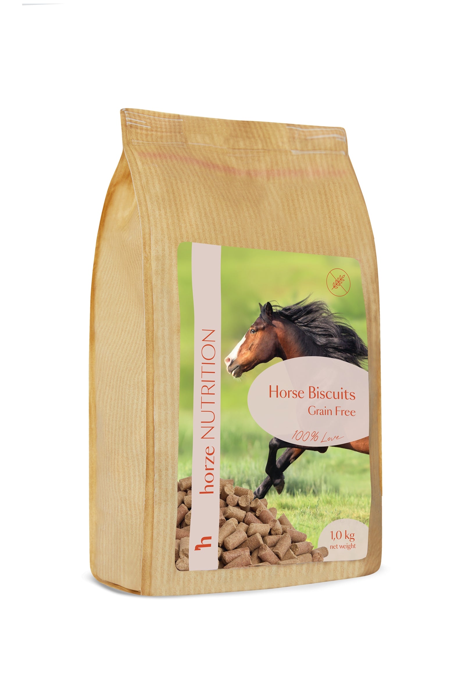 Horze Biscuits Grain Free, Bezzbożowe przysmaki dla koni, 1 kg Horse Feed & Nutrition