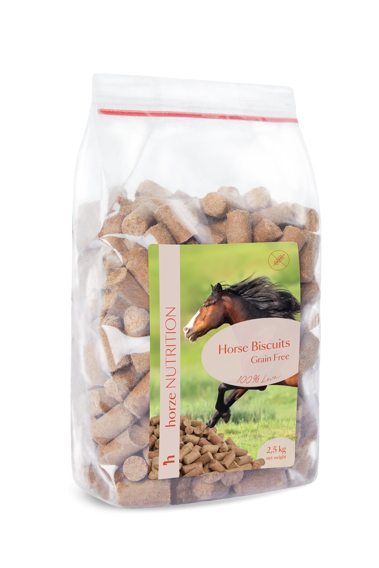 Horze Biscuits Grain Free, Bezzbożowe przysmaki dla koni, 2,5 kg Horse Feed & Nutrition