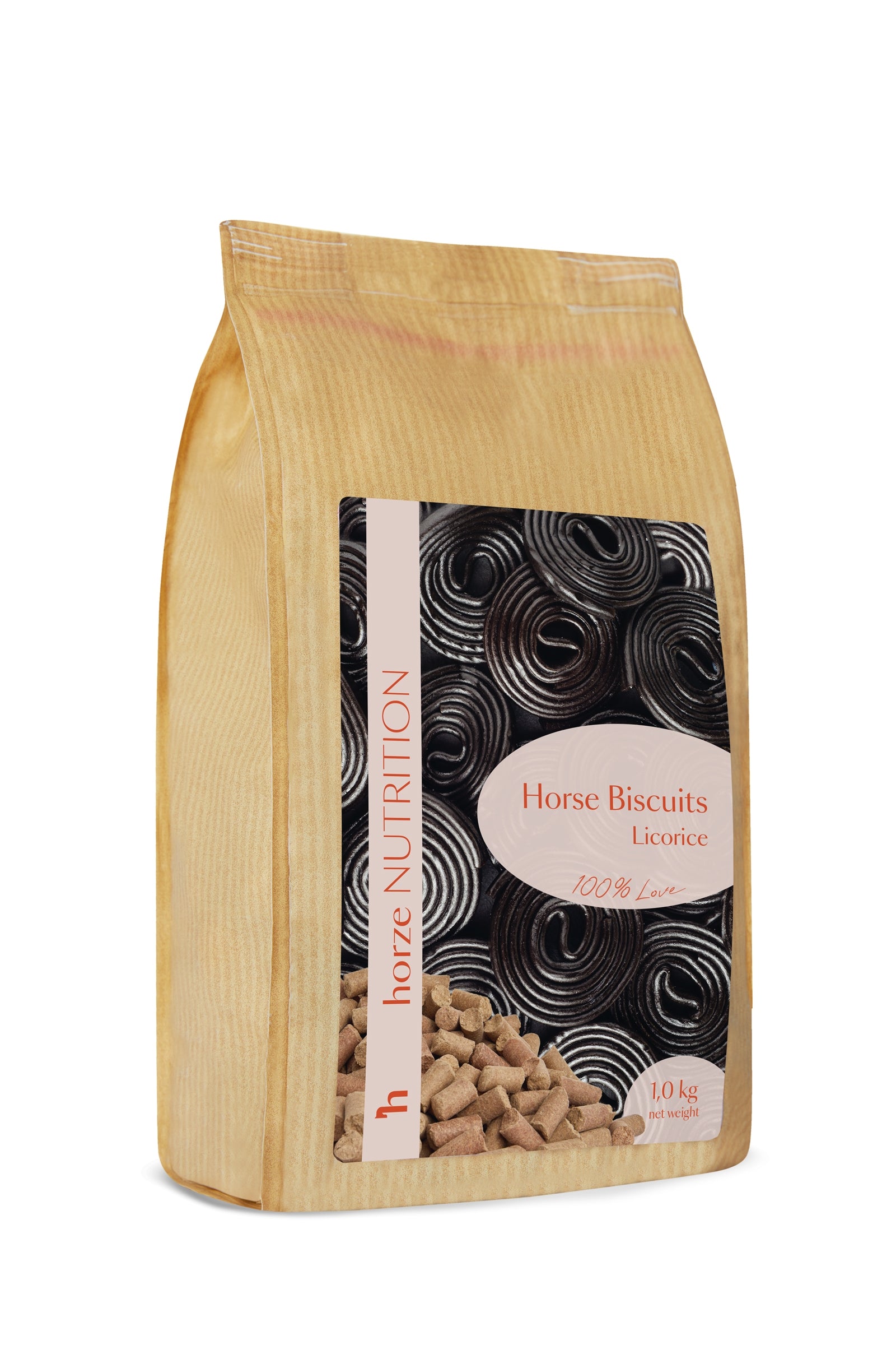 Horze Biscuits Licorice, Lukrecjowe przysmaki dla koni, 1 kg Horse Feed & Nutrition