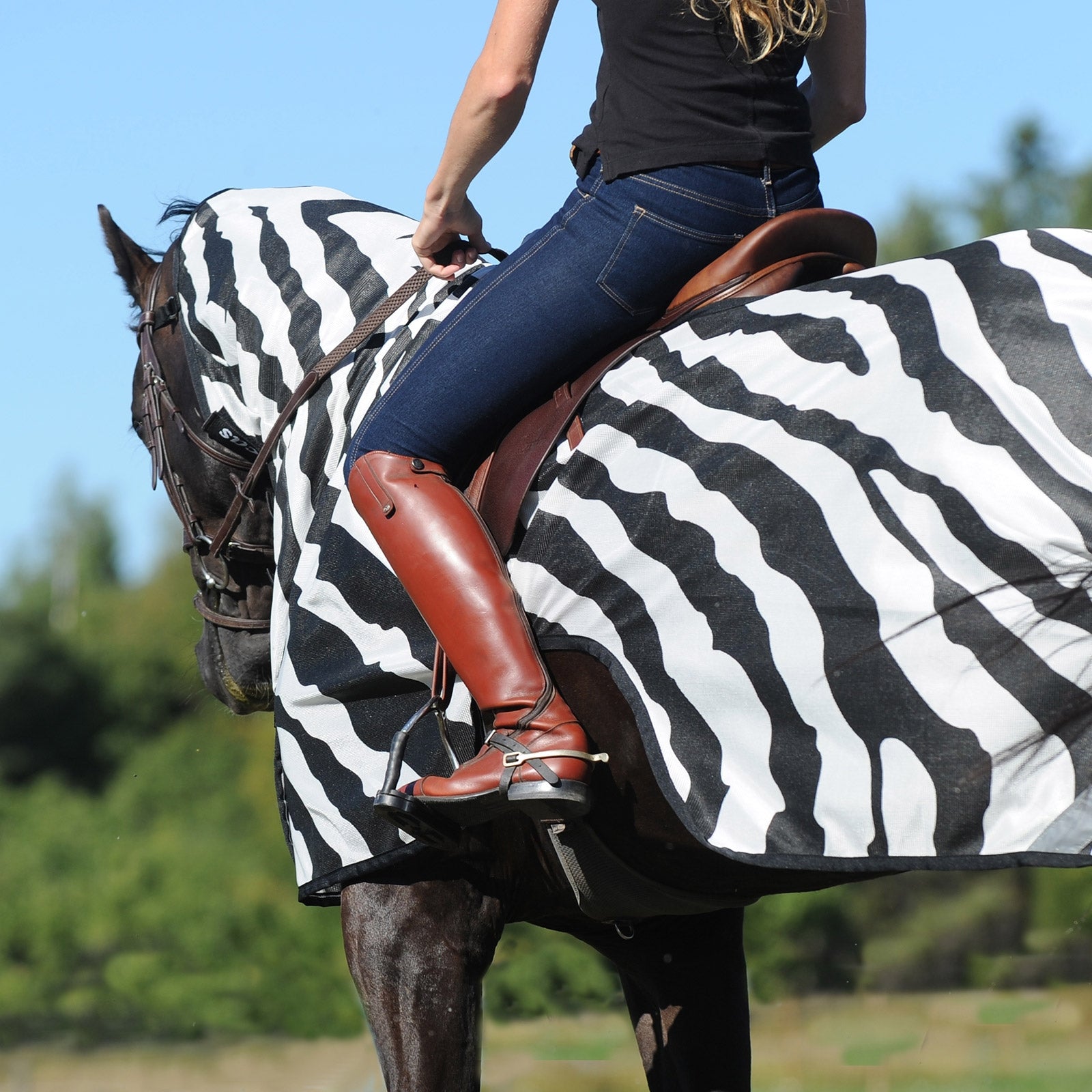 Bucas Buzz-Off Zebra Fly- and Riding Rug Horse Rugs