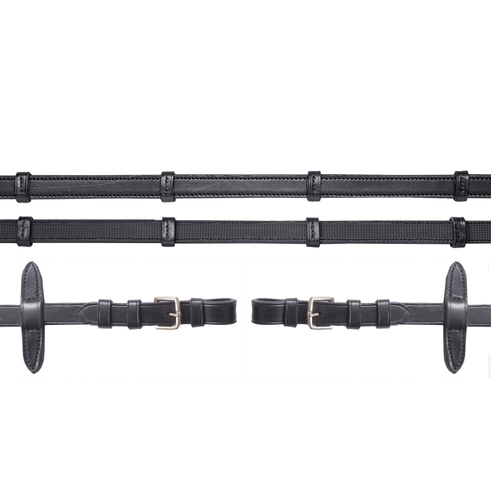 Schockemöhle Sports Bridle reins rubberizes, with buckle Bridles & Reins