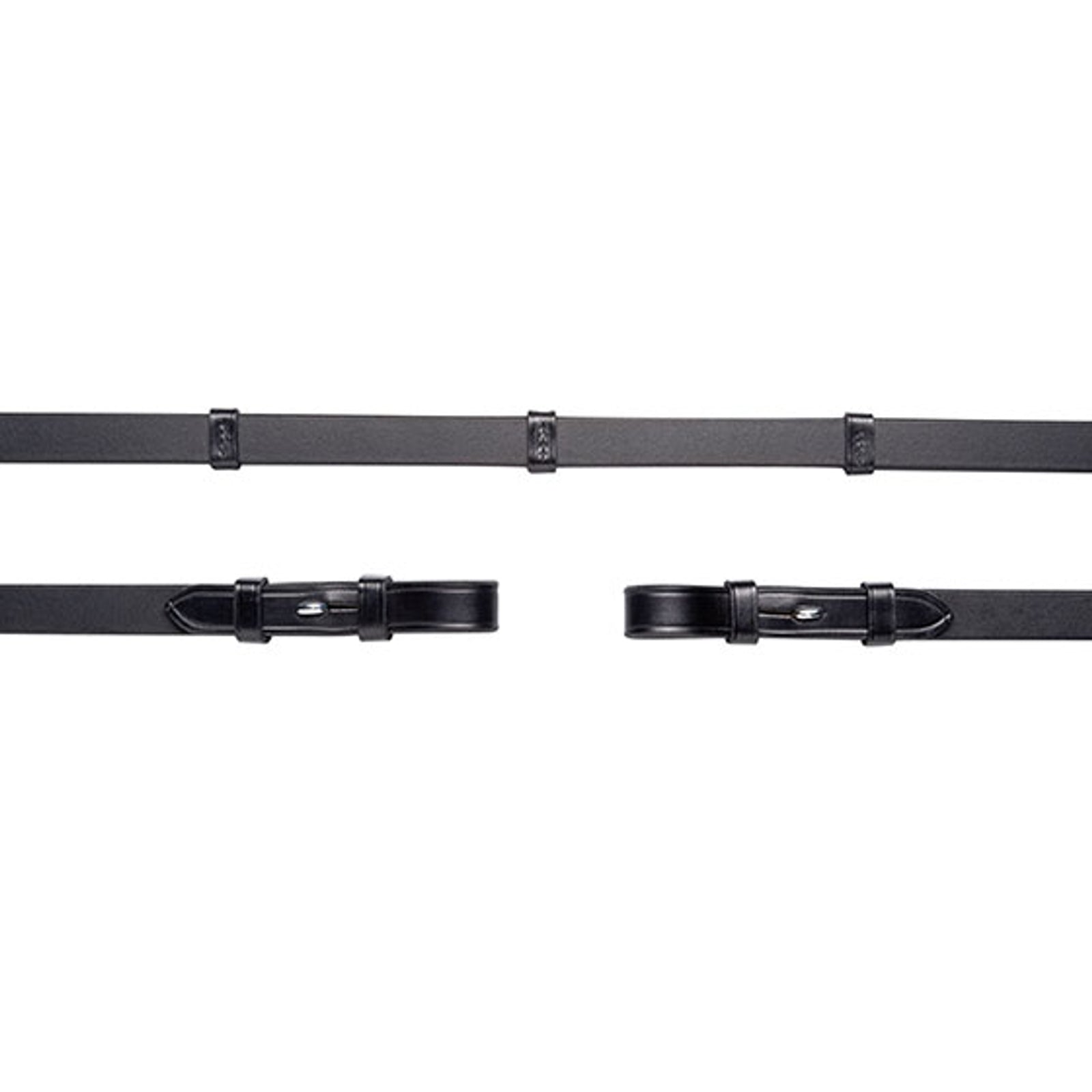 Schockemöhle Sports Wodze skórzane , zapinane na haczyki, 16 mm, 5 stoperów, brak stoperów do wytoku Ogłowia i wodze