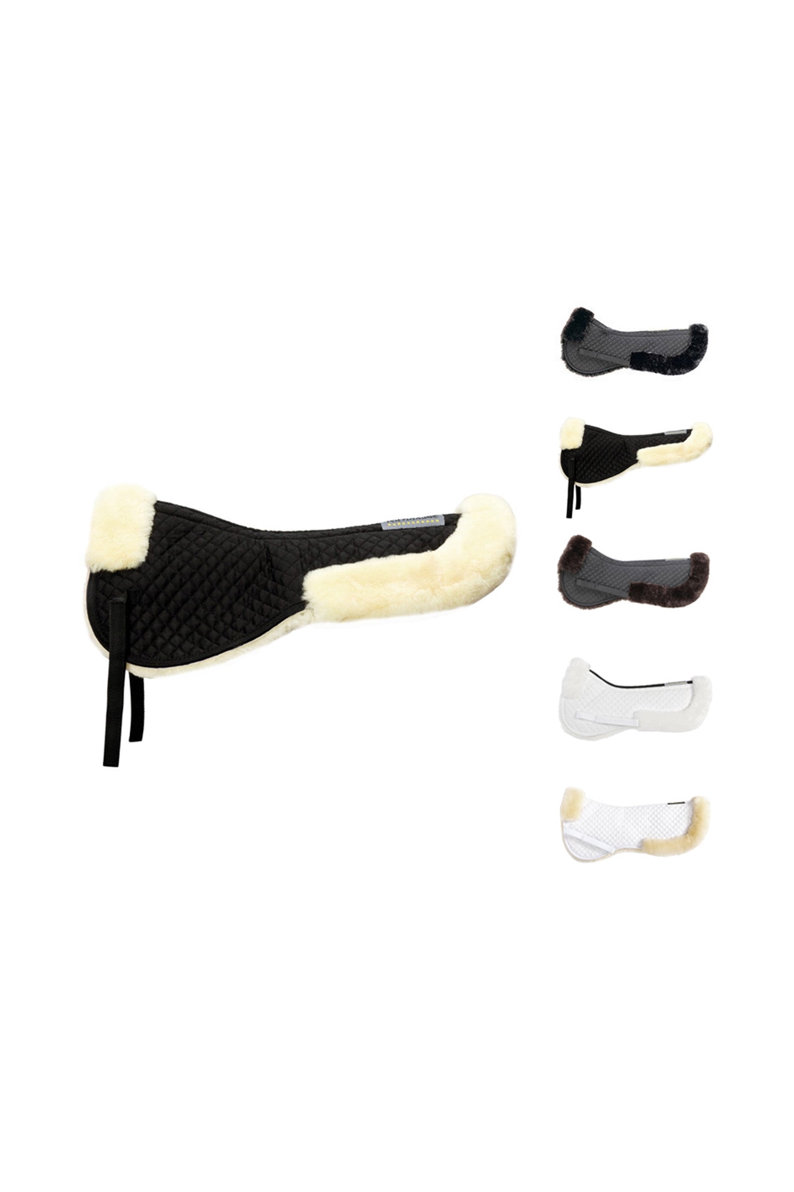 Kavalkade Lambswool pad w/ brim behind, lambswool Saddle Pads