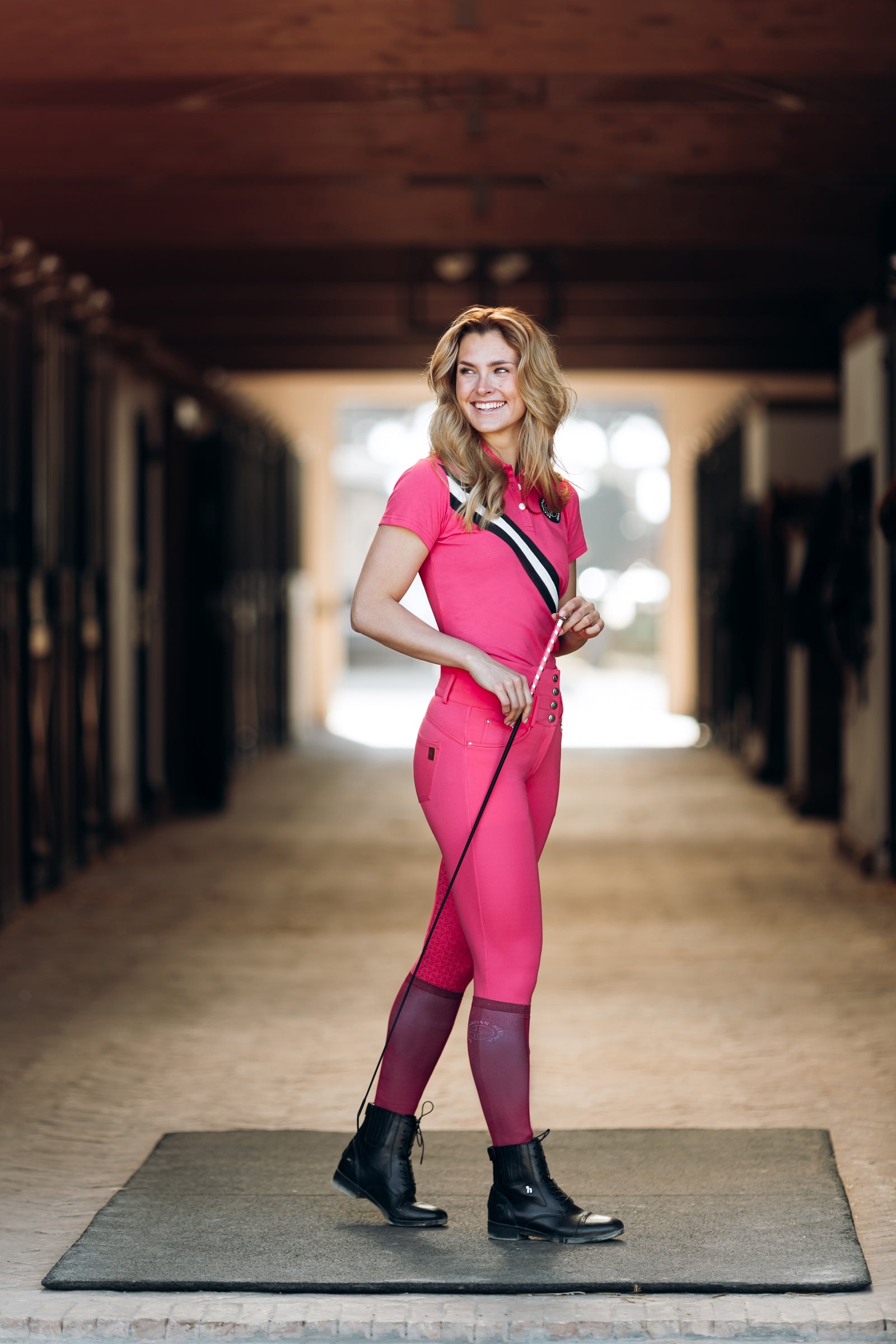 Horze Printed Riding Socks with Thin Shaft Socks