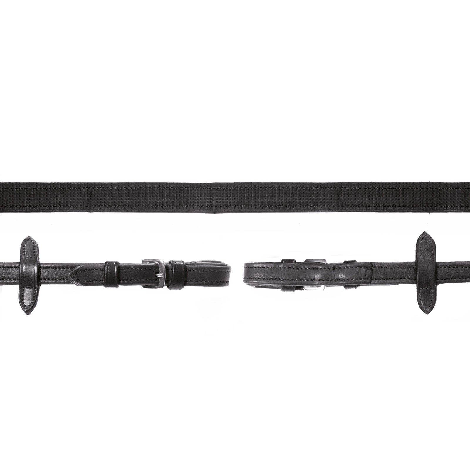 Schockemöhle Sports Wodze Schockmöhle Sports Durasoft, skórzano-nylonowe gumowane Ogłowia i wodze