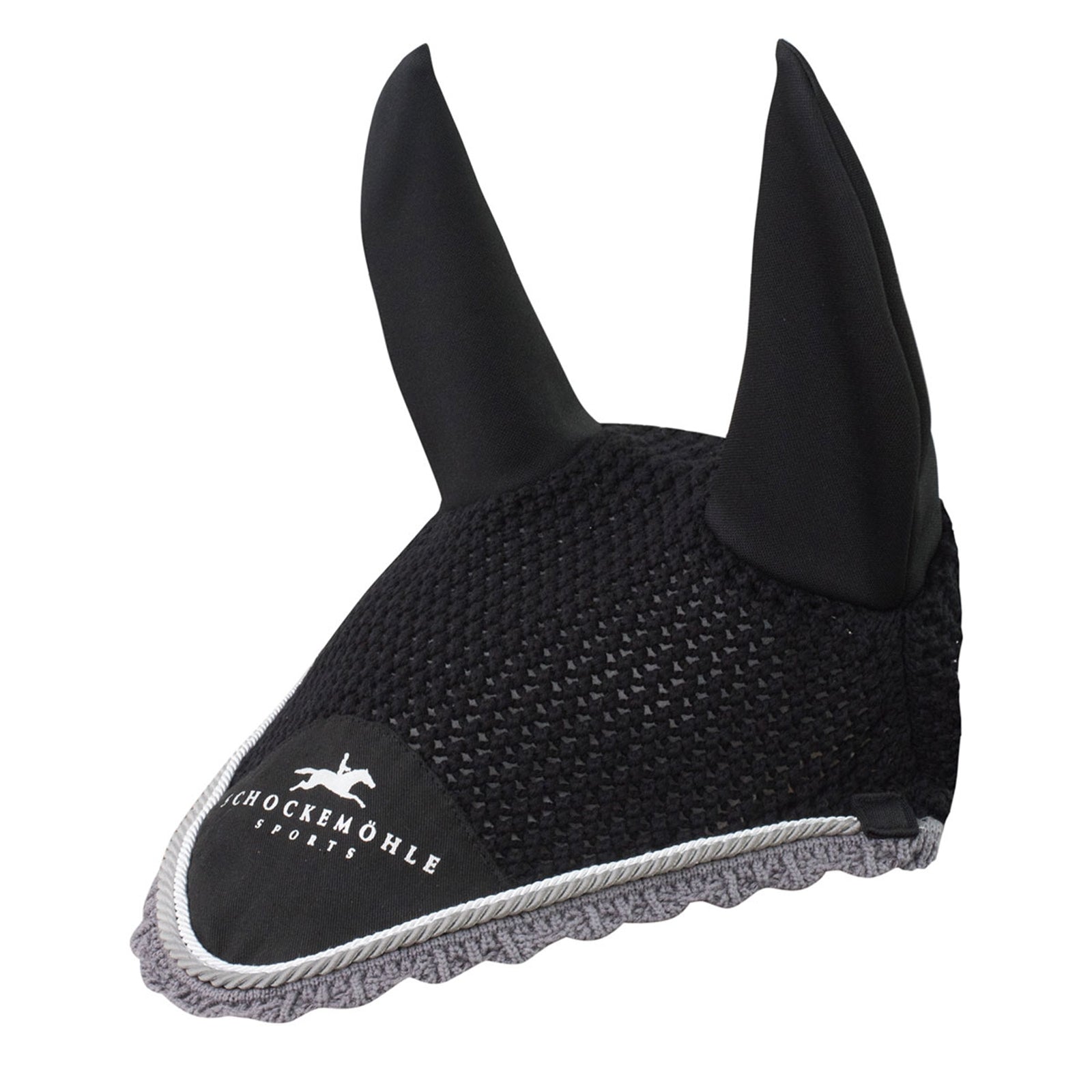 Schockemöhle Sports Dynamite fly veil with logo, Fly Veil Saddle Pads