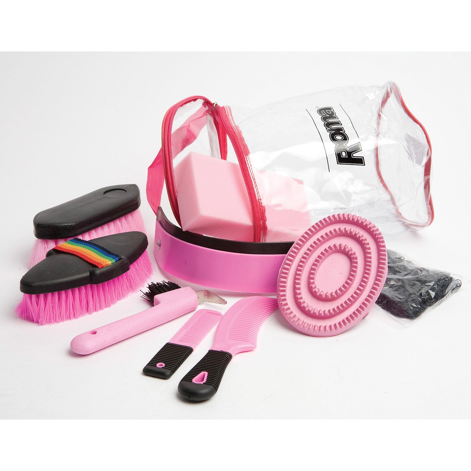 Roma Cylinder 9 Piece Grooming Kit Horse Grooming Tools