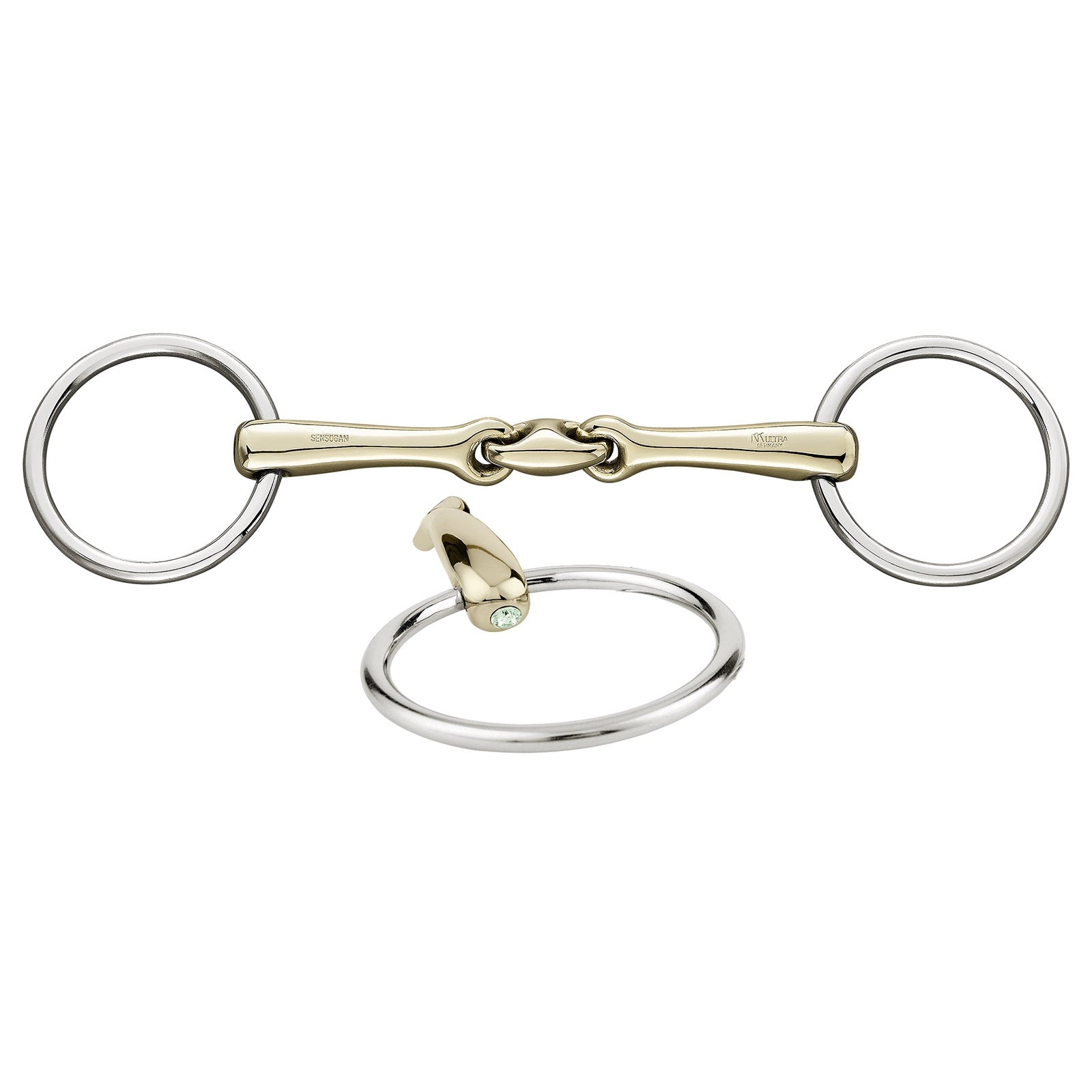 Sprenger KK Ultra Bradoon, Sensogan 14mm w/ Crystals Wędzidła