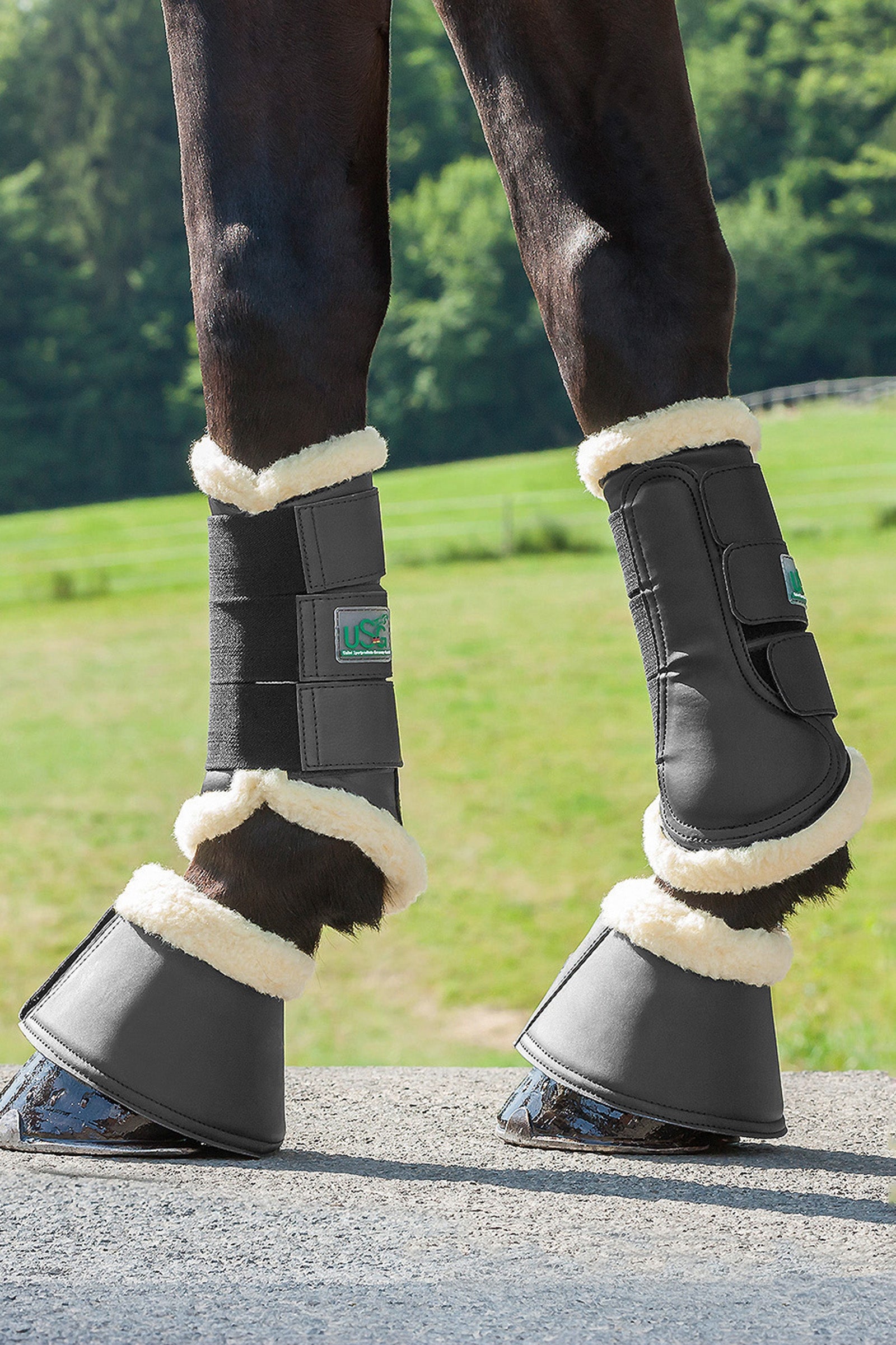 USG Breathopren Kaloszki ze sztucznym futerkiem Leg Protection & Hoof Protection for Horses