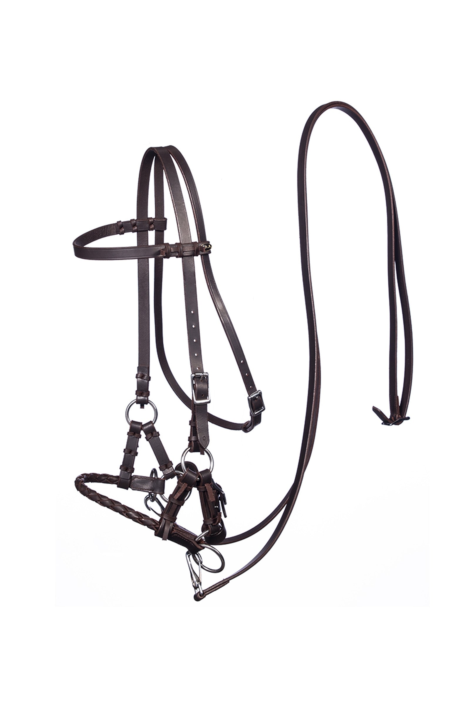 F.R.A. Freedom Riding Articles Pariba Sidepull (System 3) tkany nachrapnik z wodzami Ogłowia i wodze