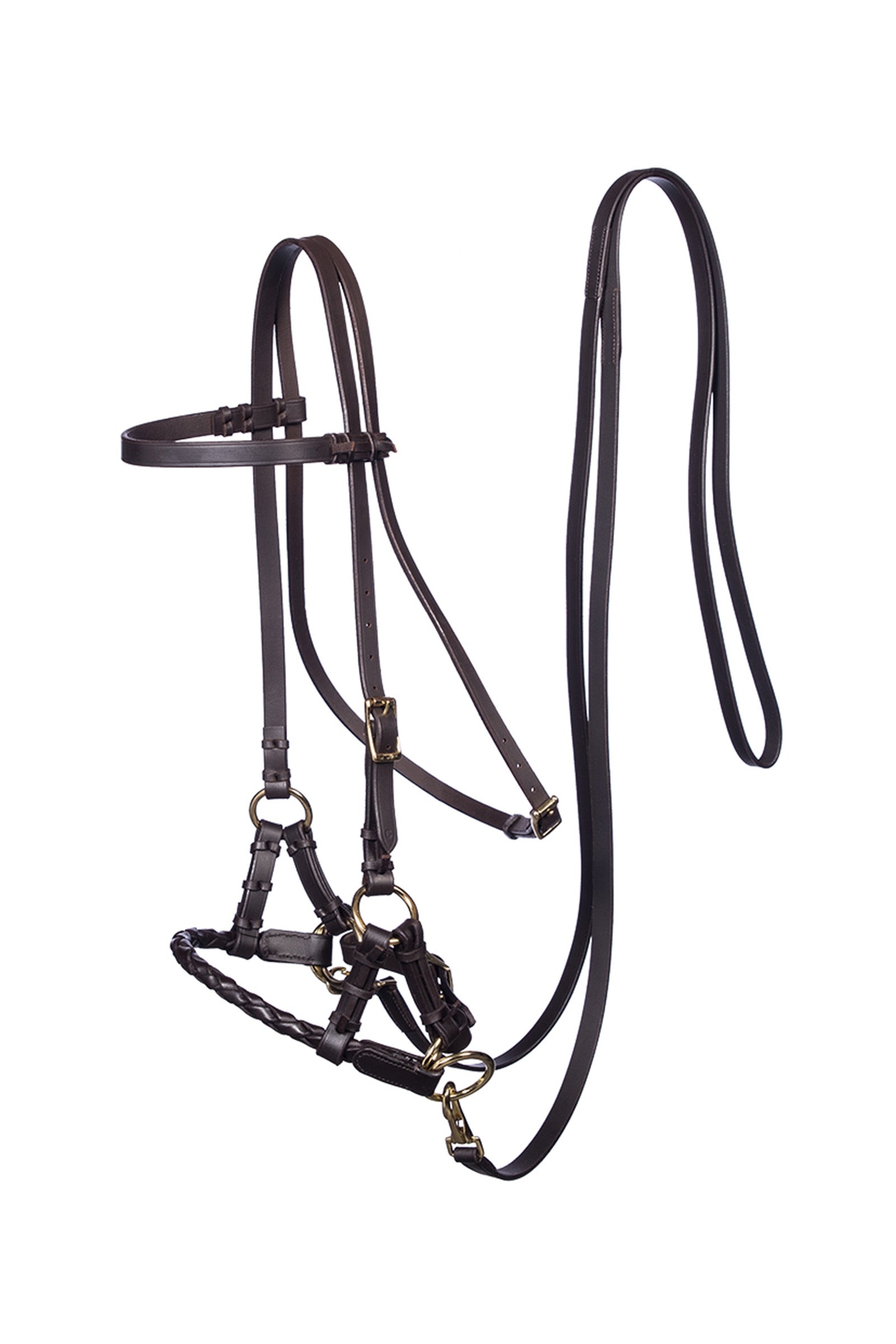 F.R.A. Freedom Riding Articles Pariba Sidepull (System 3) tkany nachrapnik z wodzami Ogłowia i wodze