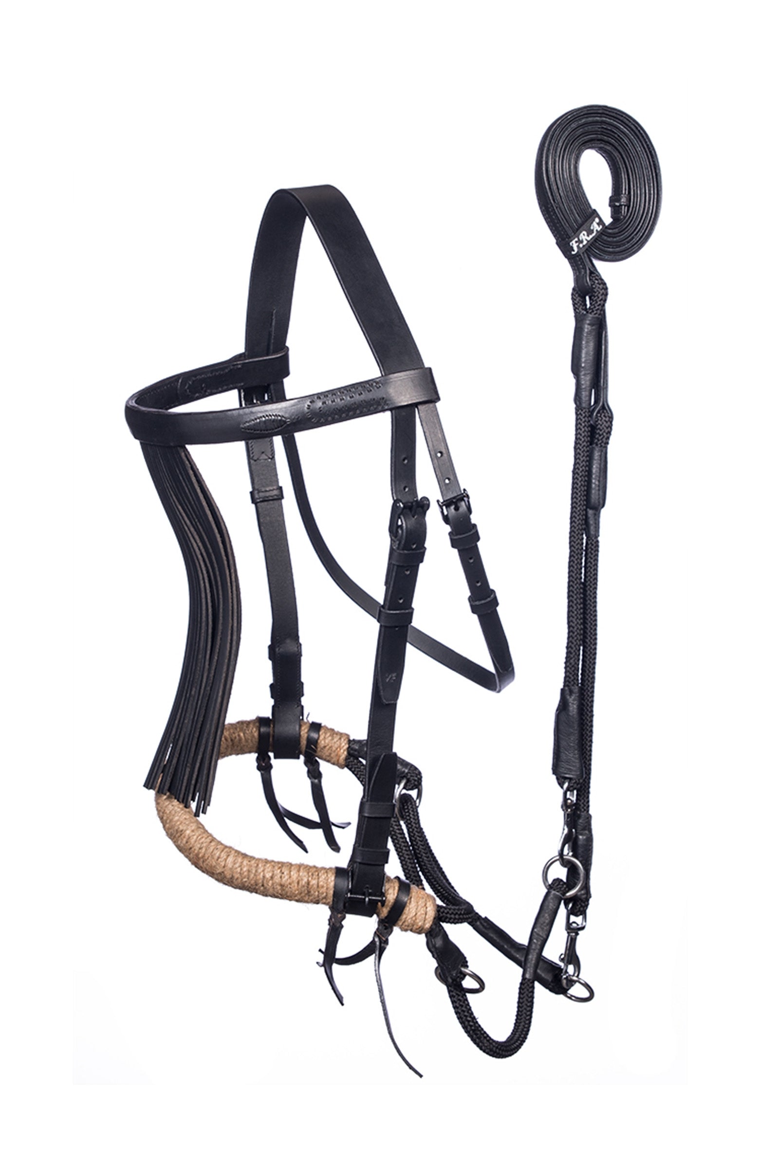 F.R.A. Freedom Riding Articles Tinver Bitless Bridle With Reins (System 4), Shire Bridles & Reins