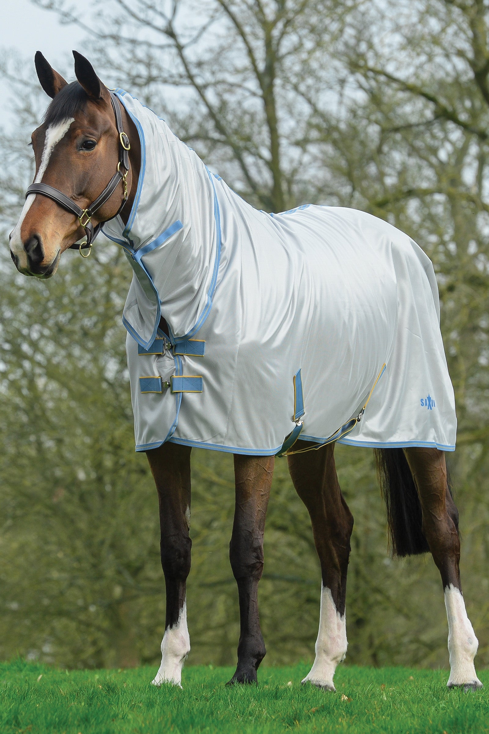 Saxon Mesh Combo Derka z nieodpinanym kapturem Derki