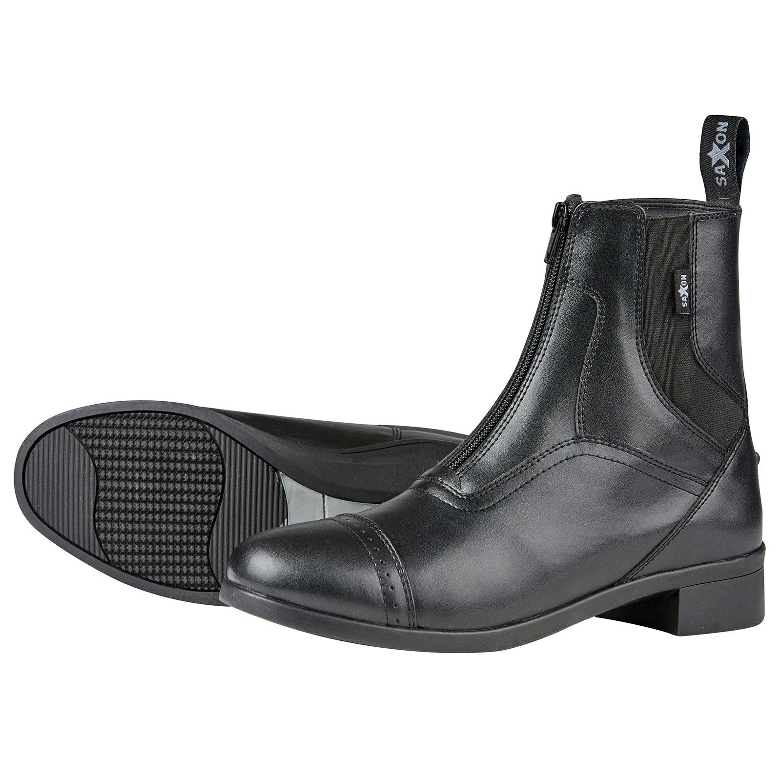 Saxon Syntovia Zip Paddock Boots Obuwie jeździeckie i Czapsy