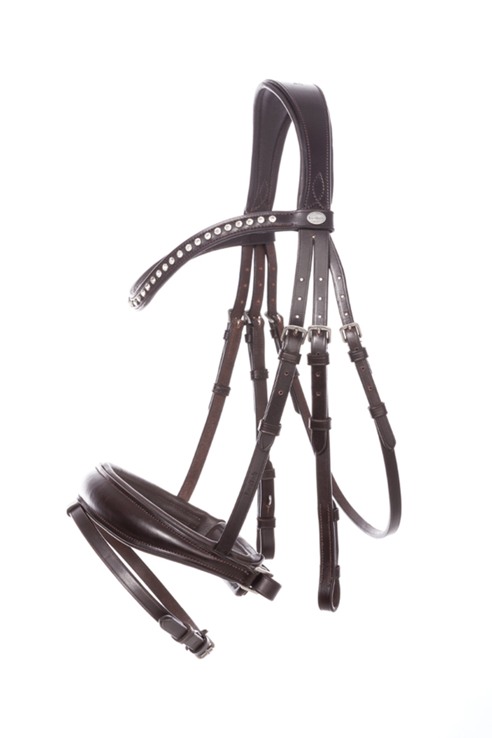 Kavalkade Charlotte Dressage Bridle Crank Noseband Ogłowia i wodze