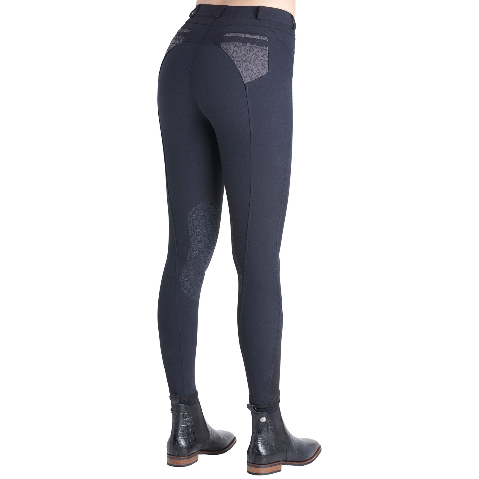 Rebel by Montar Rebel Alicia zamek błyskawiczny z wężowymi kieszeniami na kolanach dla kobiet Womens Breeches