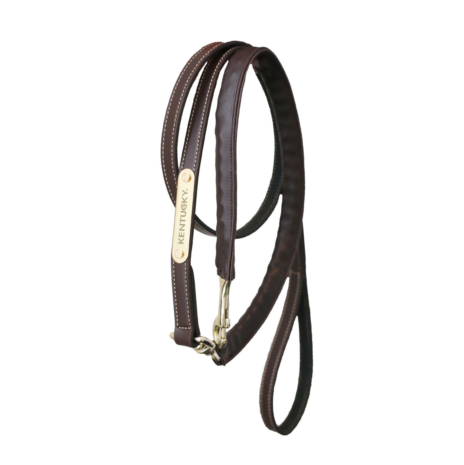 Kentucky Horsewear Uwiąz Leather Covered Chain Lead Kantary i uwiązy