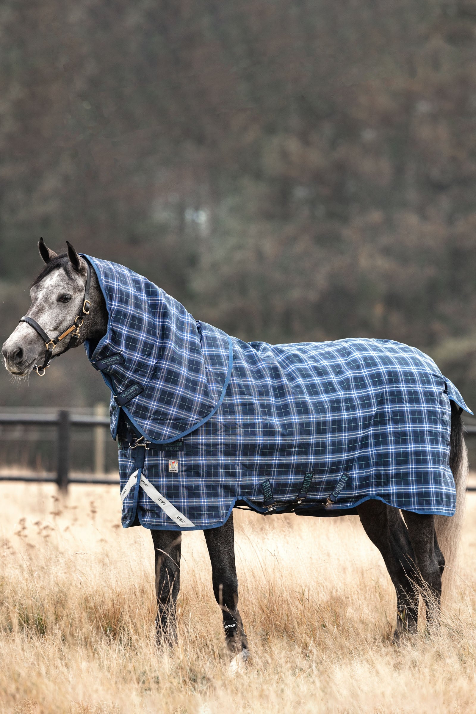 Horseware Derka padokowa Rhino Plus Vari-Layer z odpinanym kapturem, 450g Derki