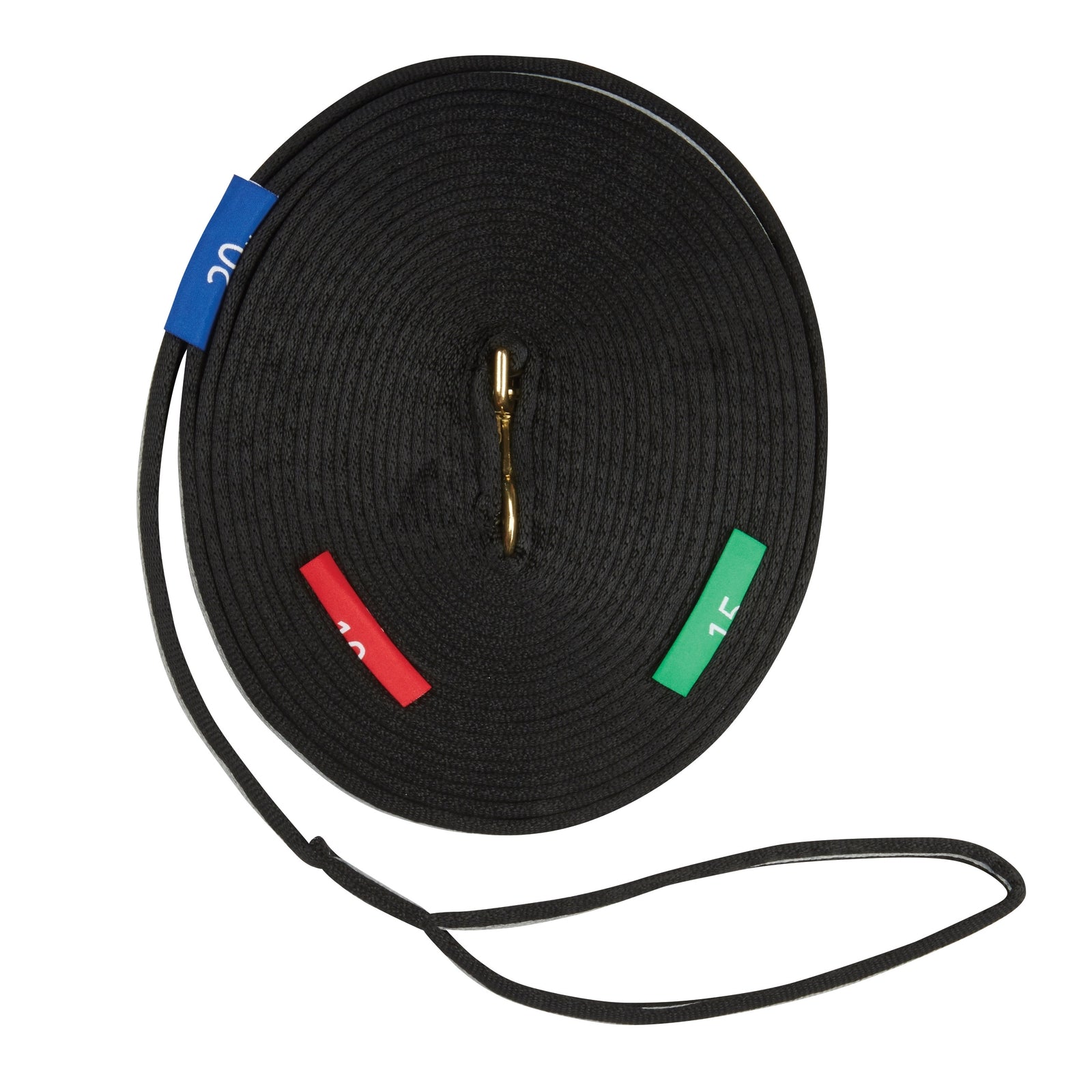 Kincade Dwukolorowa lonża z okrągłymi znacznikami Sprzęt do lonżowania i pomoce jeździeckie