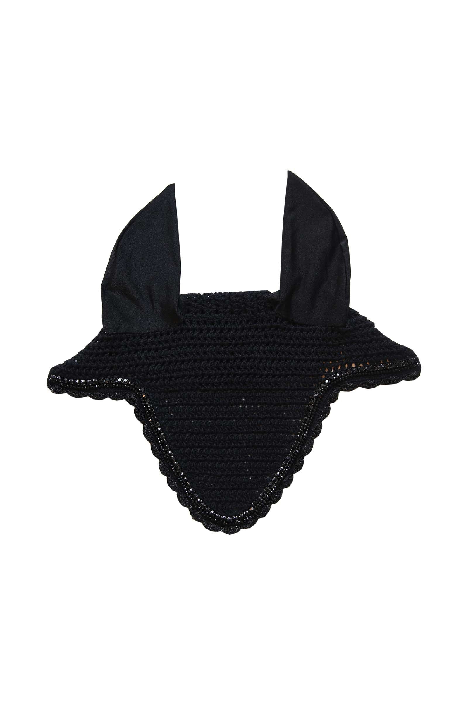 Kentucky Horsewear Nauszniki długie, wyciszające, z cyrkoniami i perełkami Fly Veil Long Stone & Pearl Soundless Czapraki