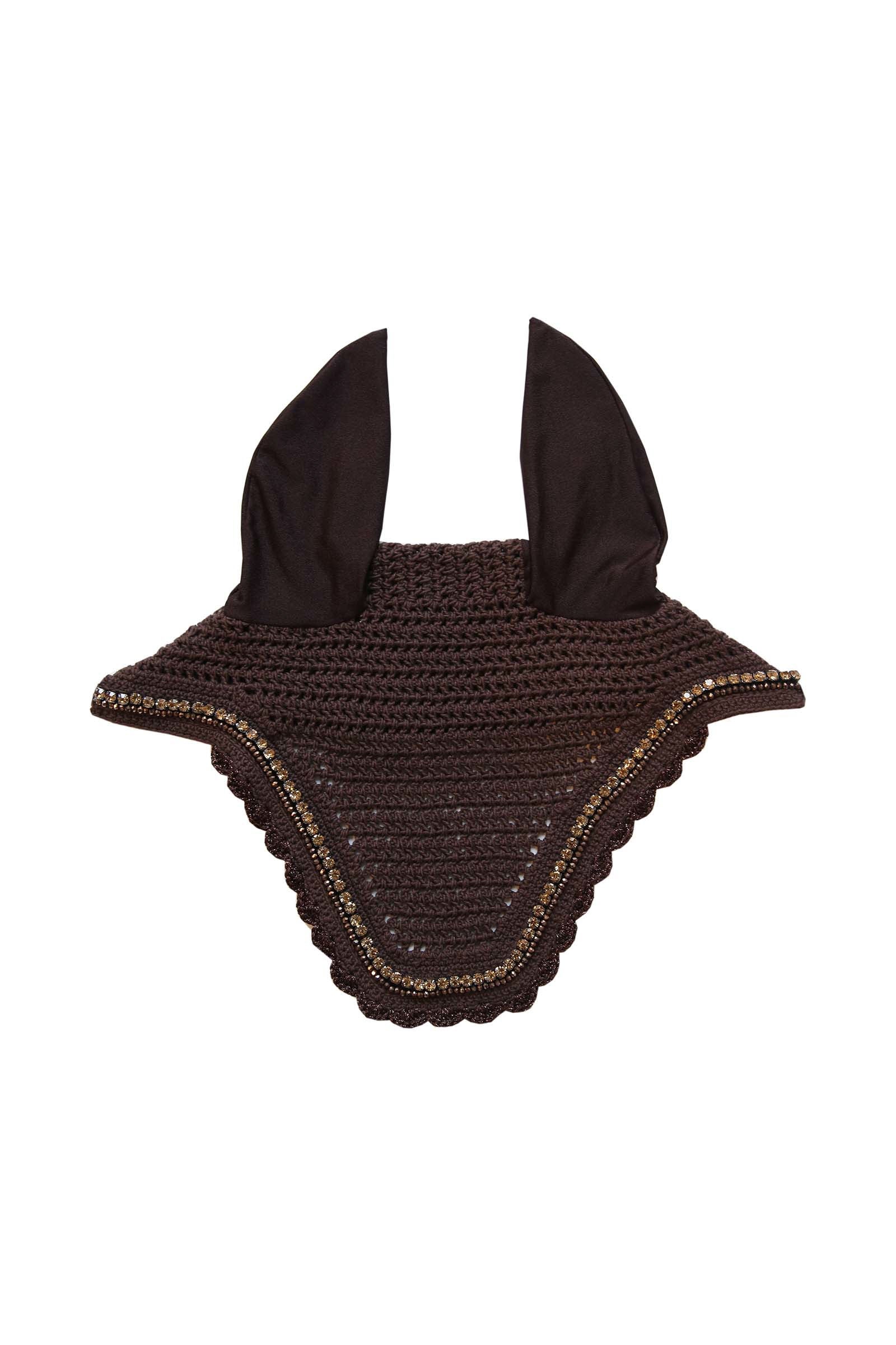 Kentucky Horsewear Nauszniki wyciszające, z cyrkoniami i perełkami Fly Veil Stone & Pearl Soundless Czapraki