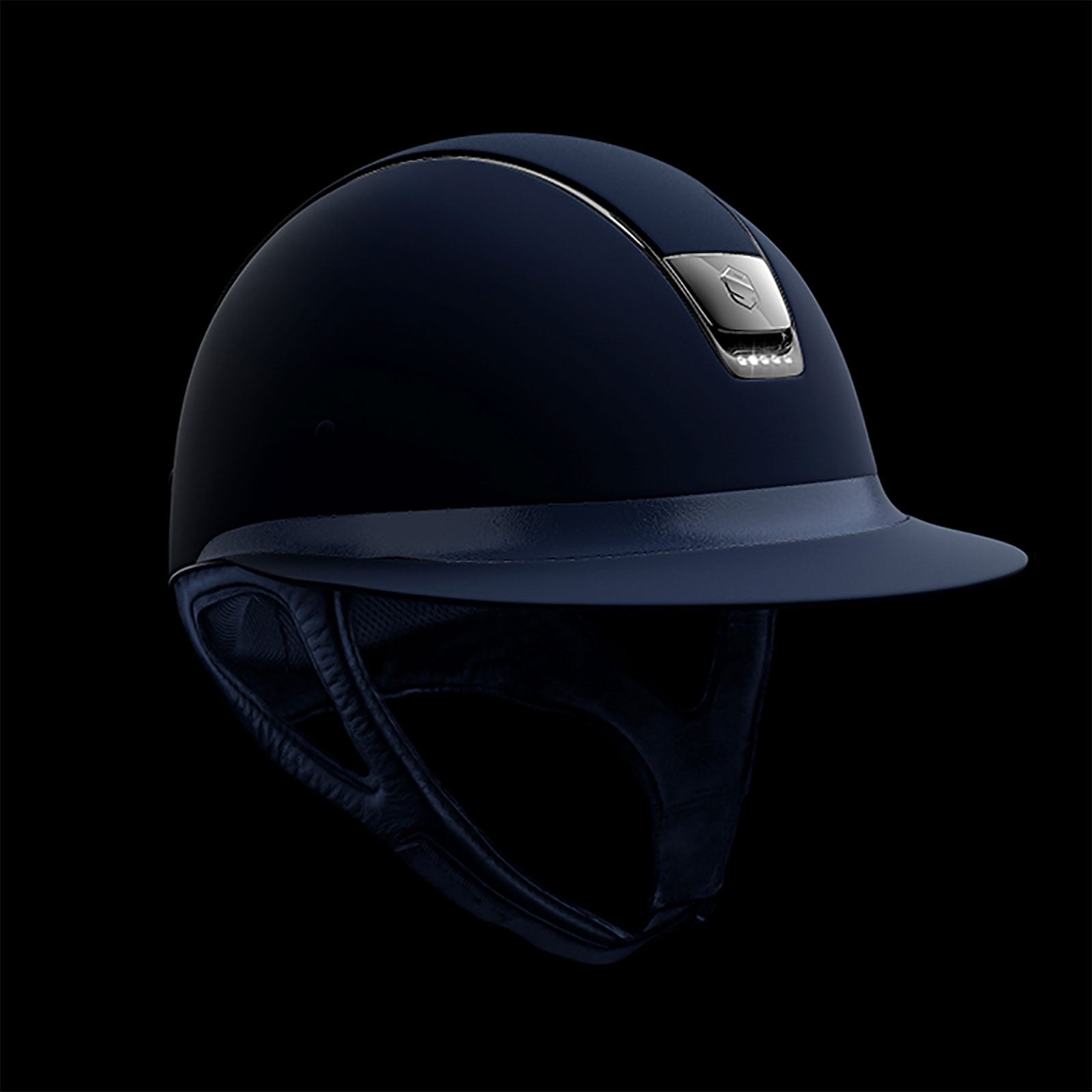 Samshield Kask Miss Shield Shadowmatt, czarny chrom z 5 kryształami Swarovski (bez wyściółki) Kaski i kamizelki jeździeckie