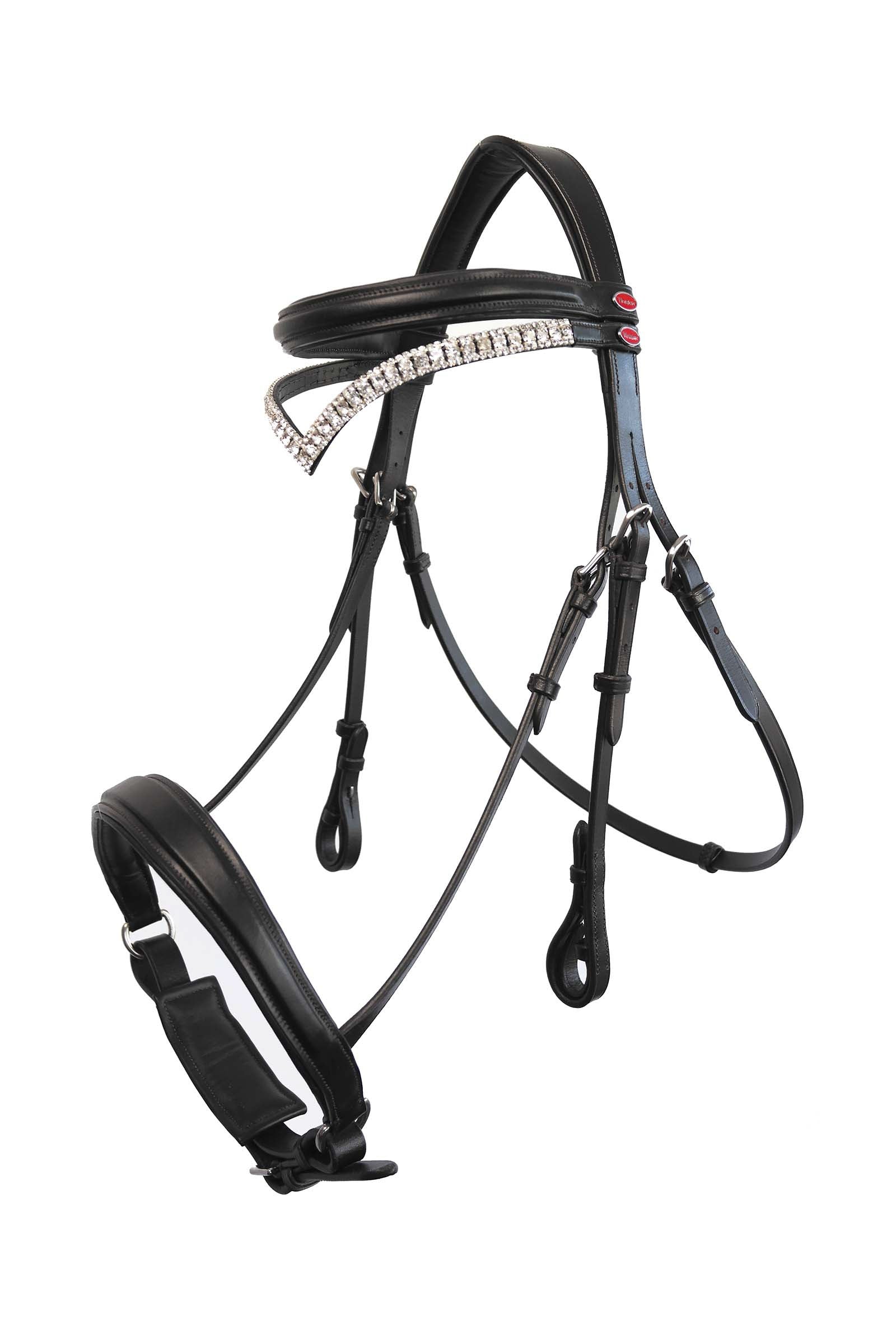 John Whitaker Lynton Snaffle Bridle with Spare Browband Ogłowia i wodze