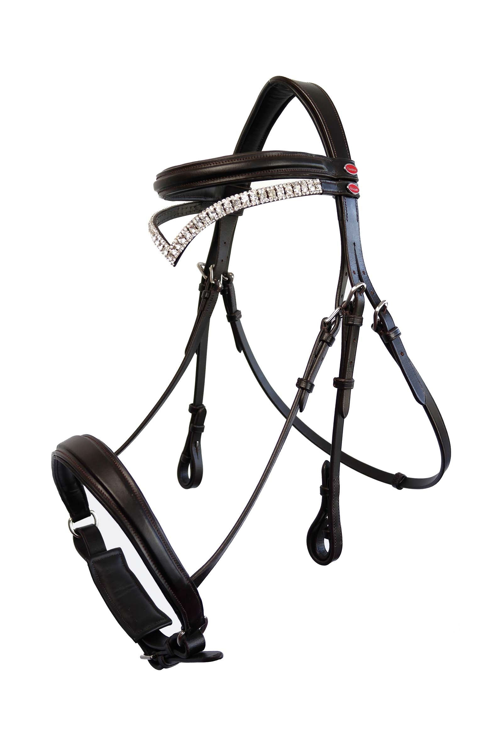 John Whitaker Lynton Snaffle Bridle with Spare Browband Ogłowia i wodze